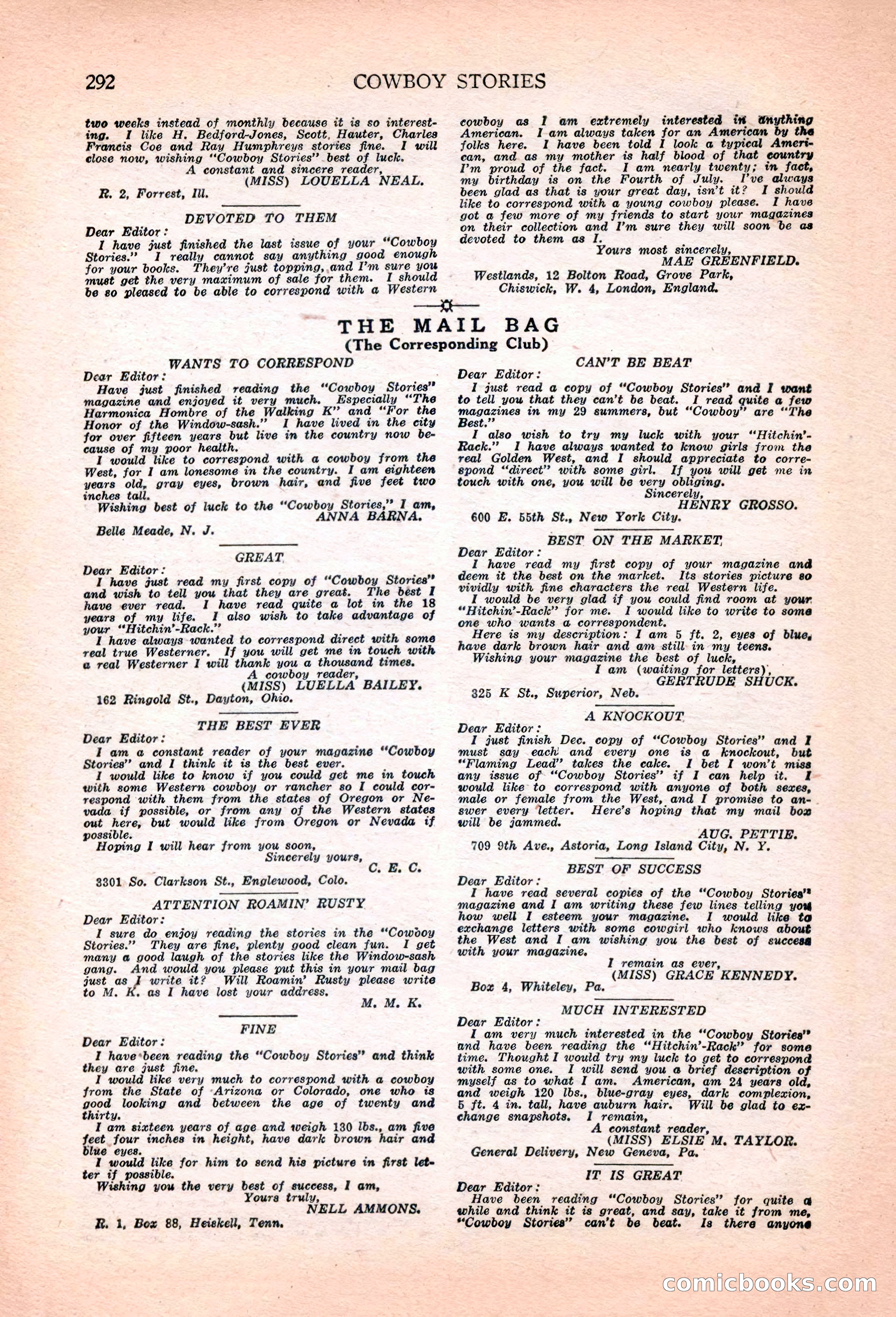 Cowboy Stories, March 1927 — page 134 of 164