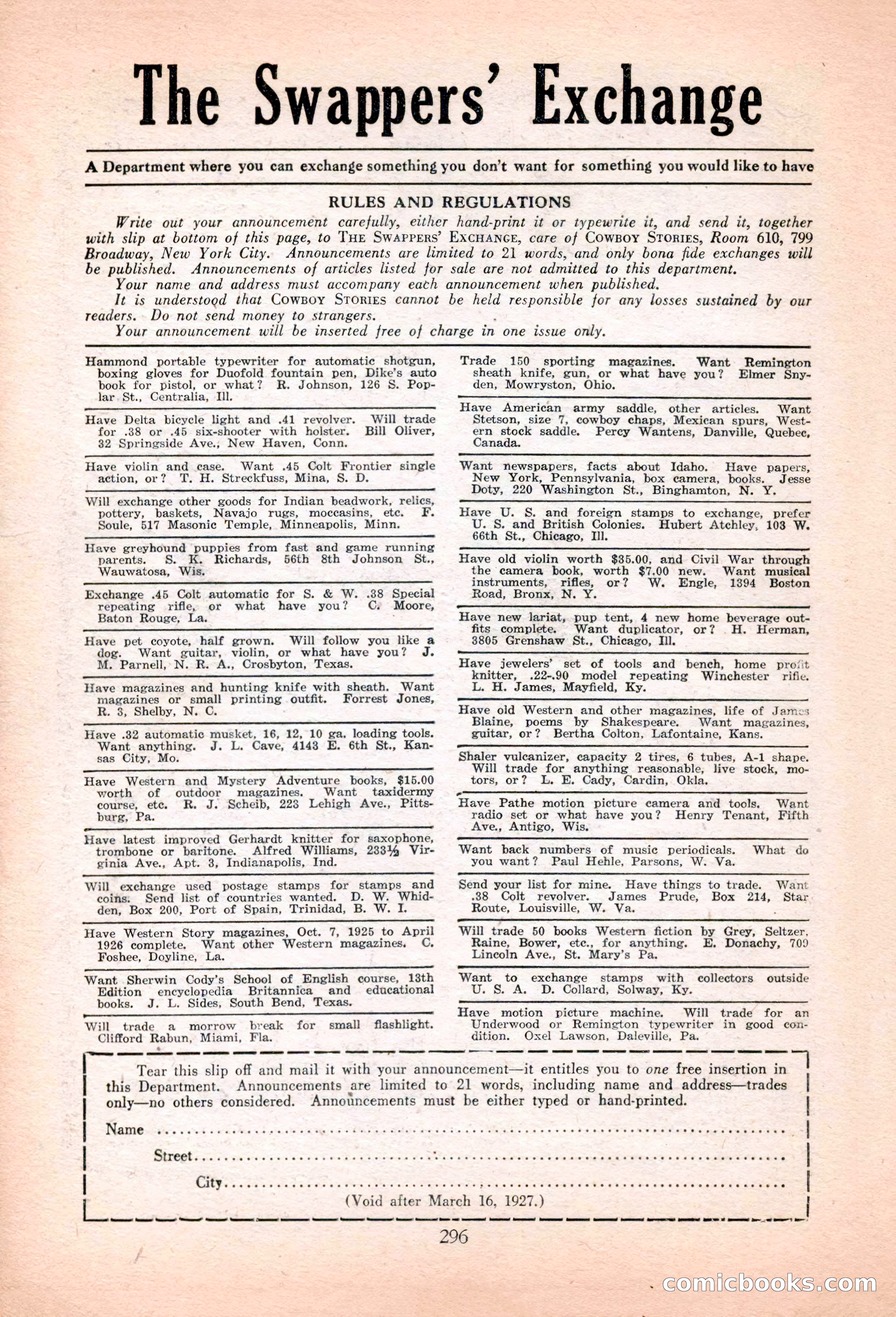 Cowboy Stories, March 1927 — page 138 of 164