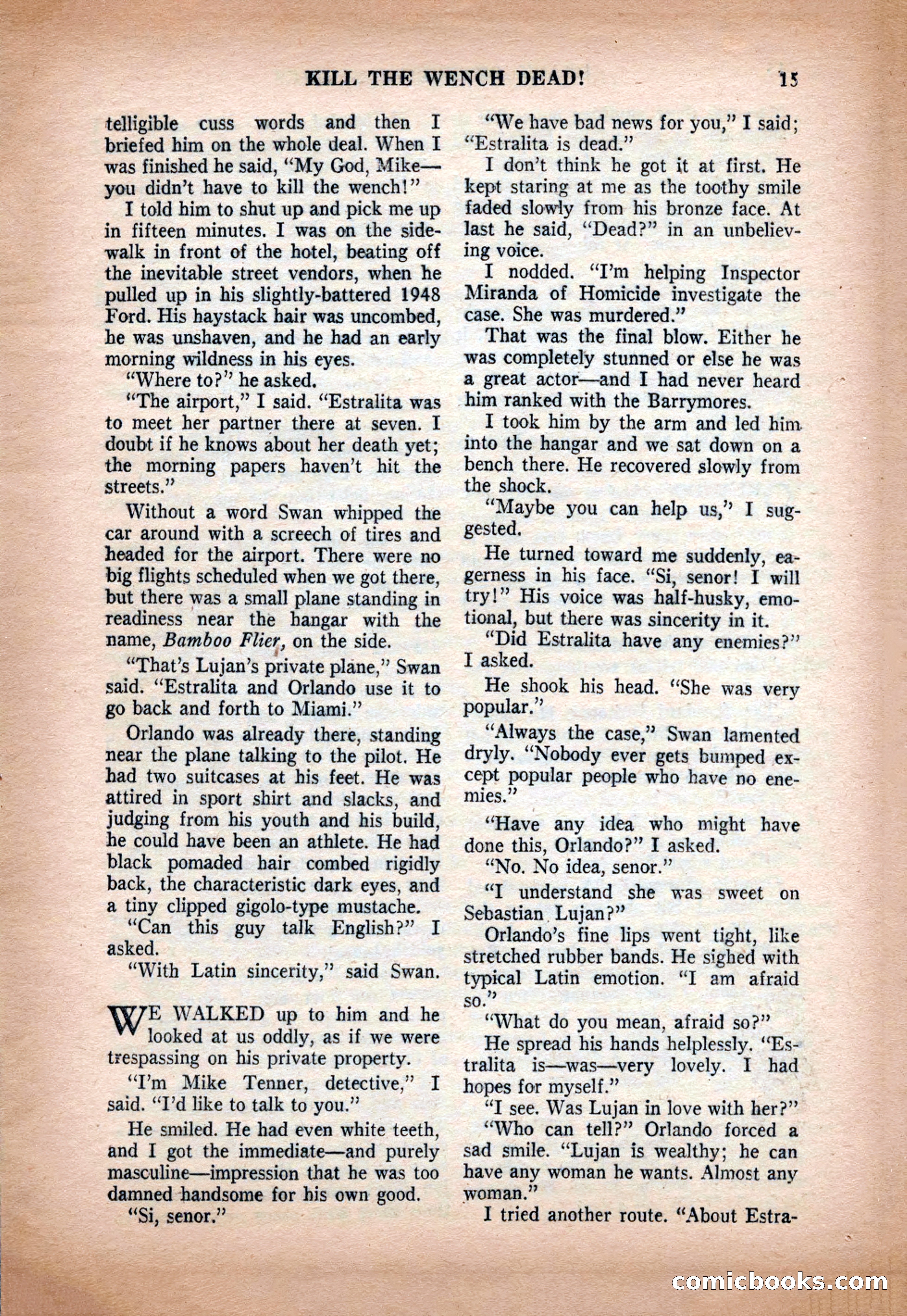 Crack Detective and Mystery Stories, December 1956 — page 15 of 100