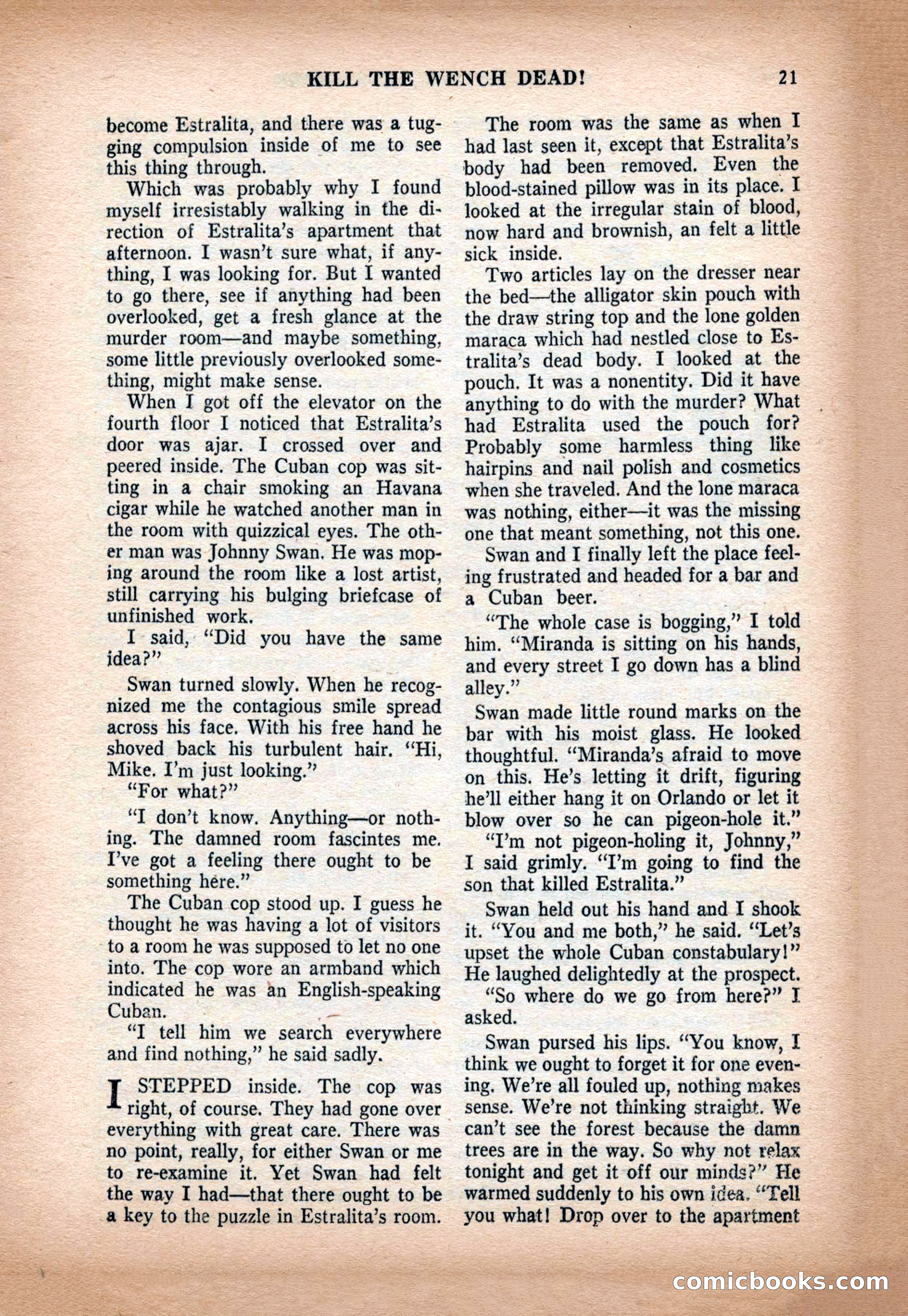 Crack Detective and Mystery Stories, December 1956 — page 21 of 100