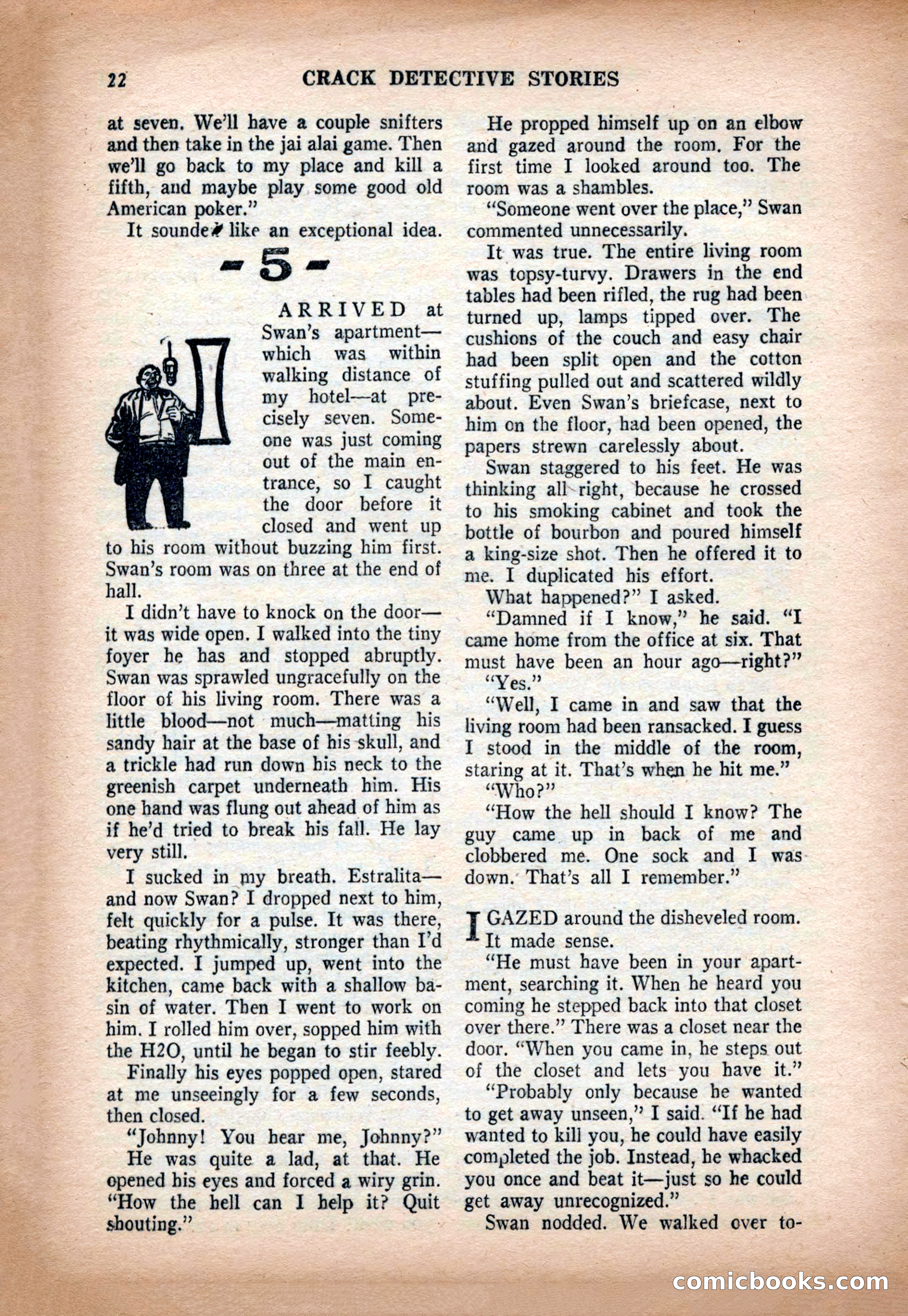 Crack Detective and Mystery Stories, December 1956 — page 22 of 100