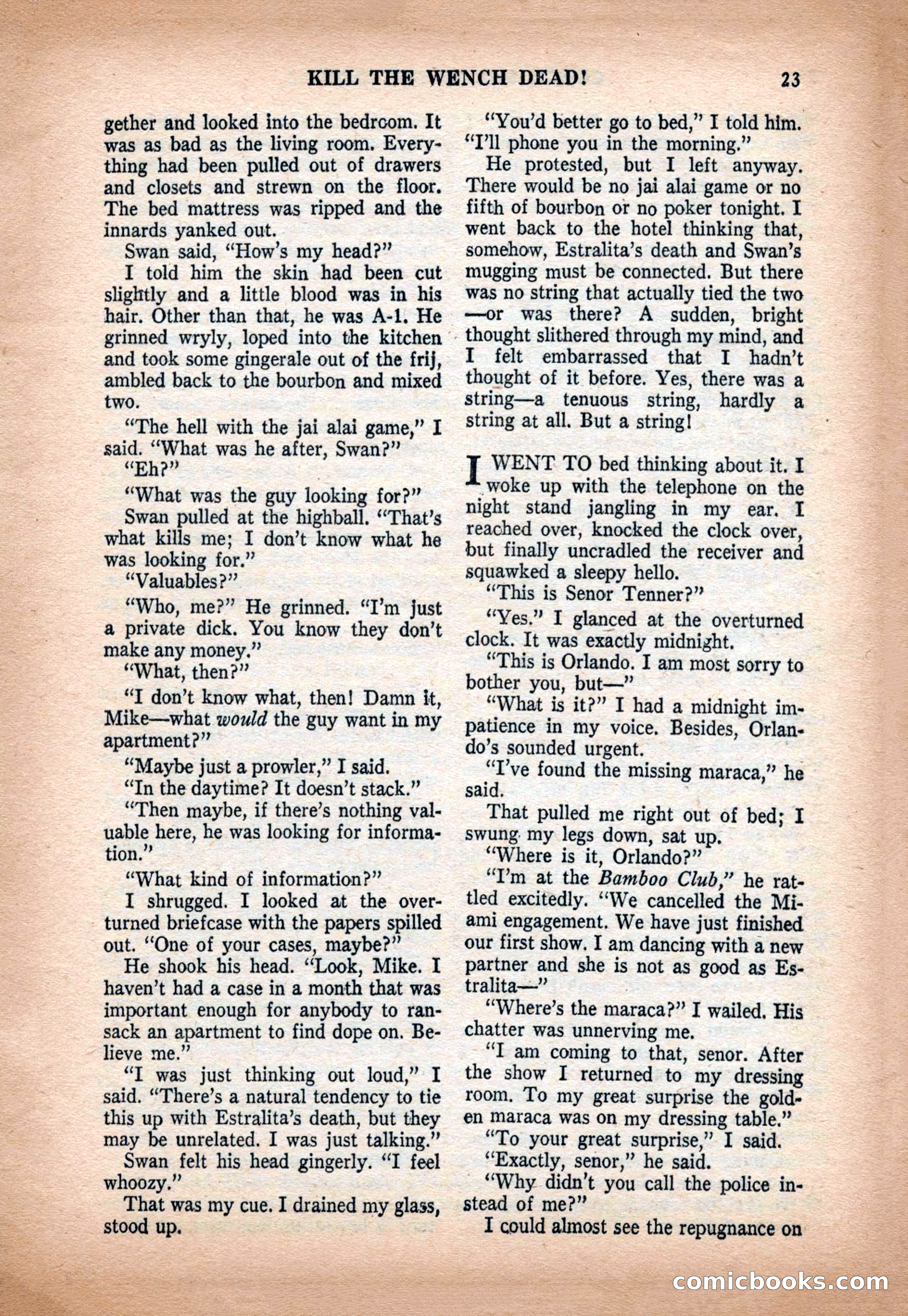 Crack Detective and Mystery Stories, December 1956 — page 23 of 100