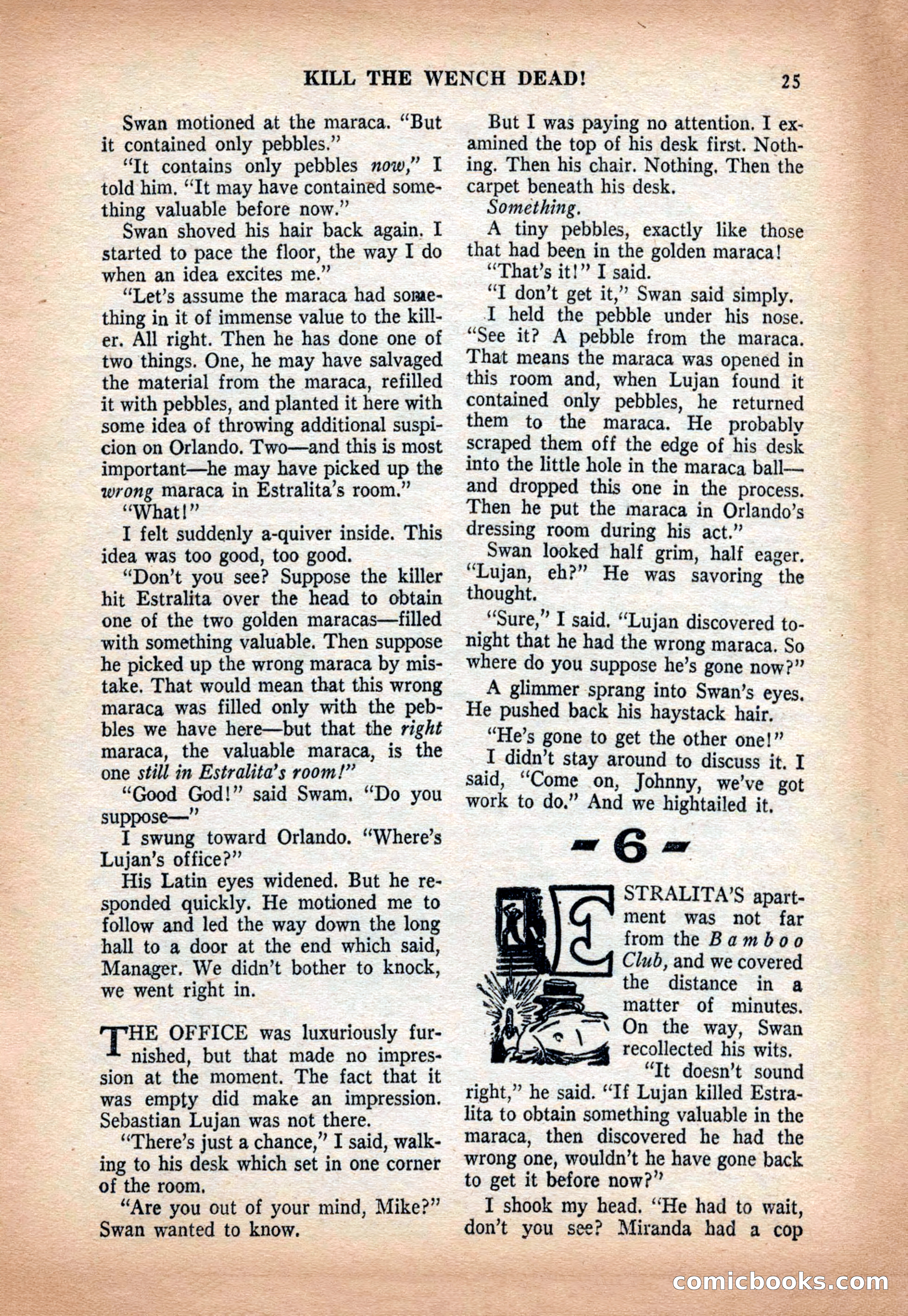 Crack Detective and Mystery Stories, December 1956 — page 25 of 100