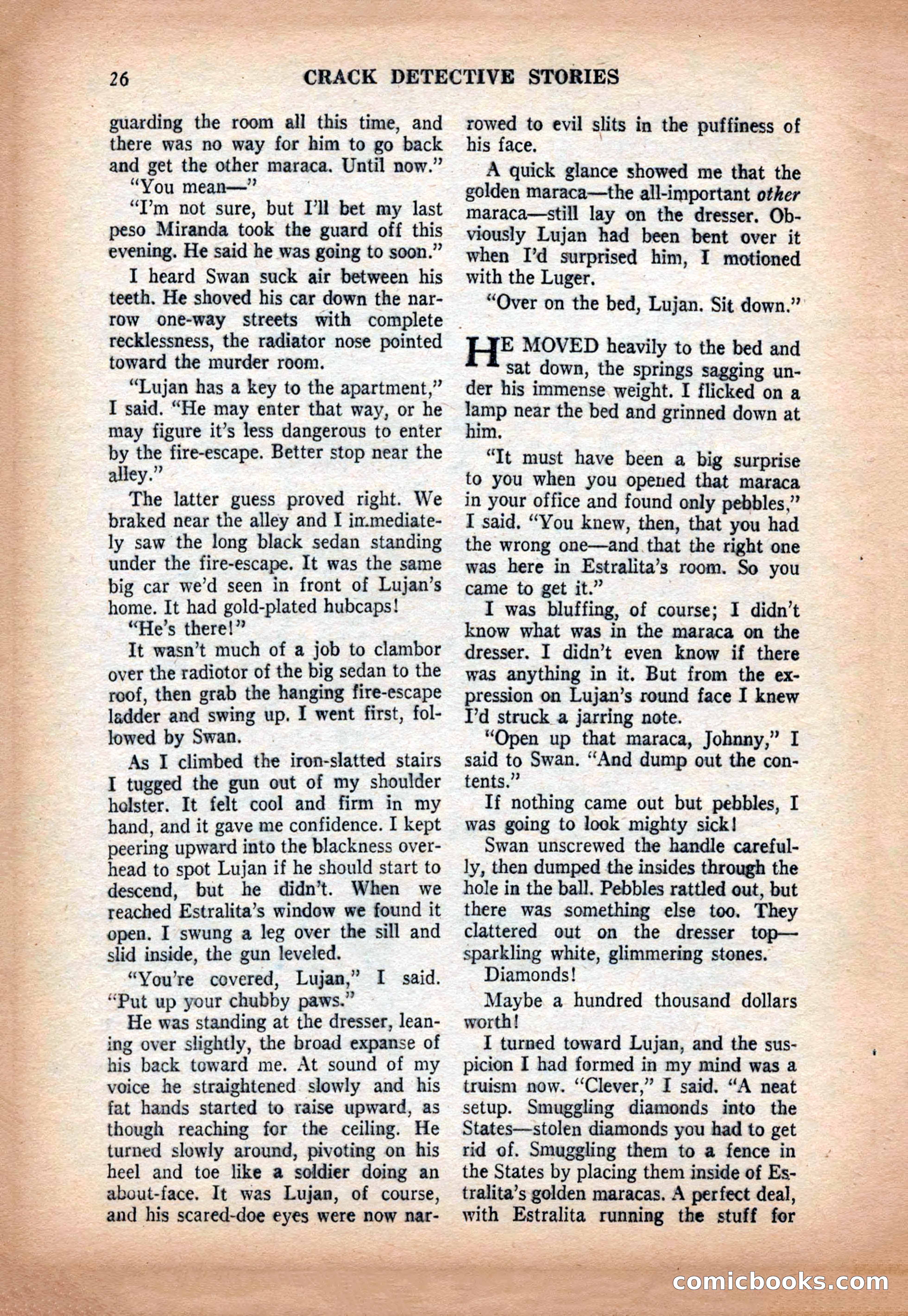 Crack Detective and Mystery Stories, December 1956 — page 26 of 100