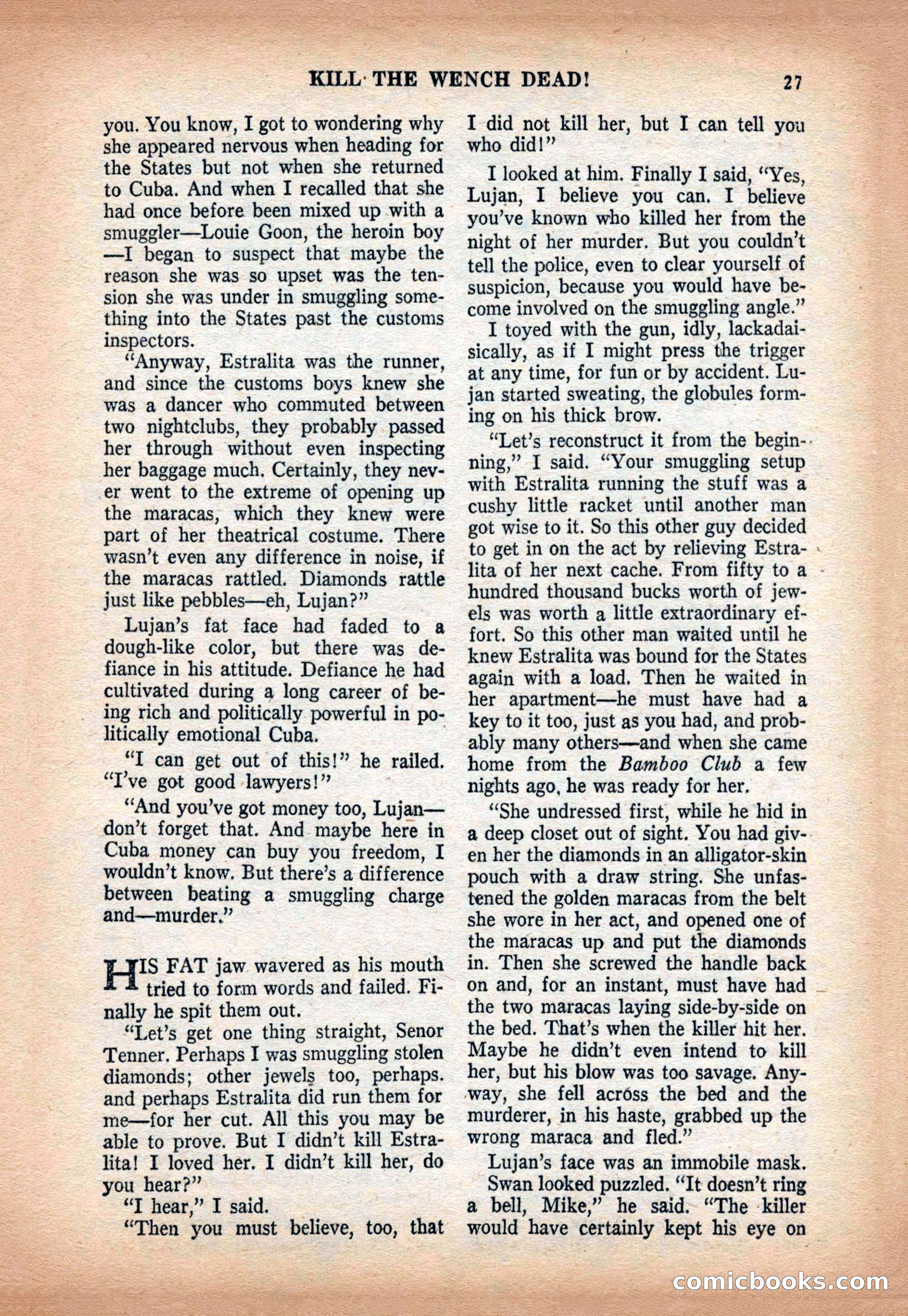 Crack Detective and Mystery Stories, December 1956 — page 27 of 100