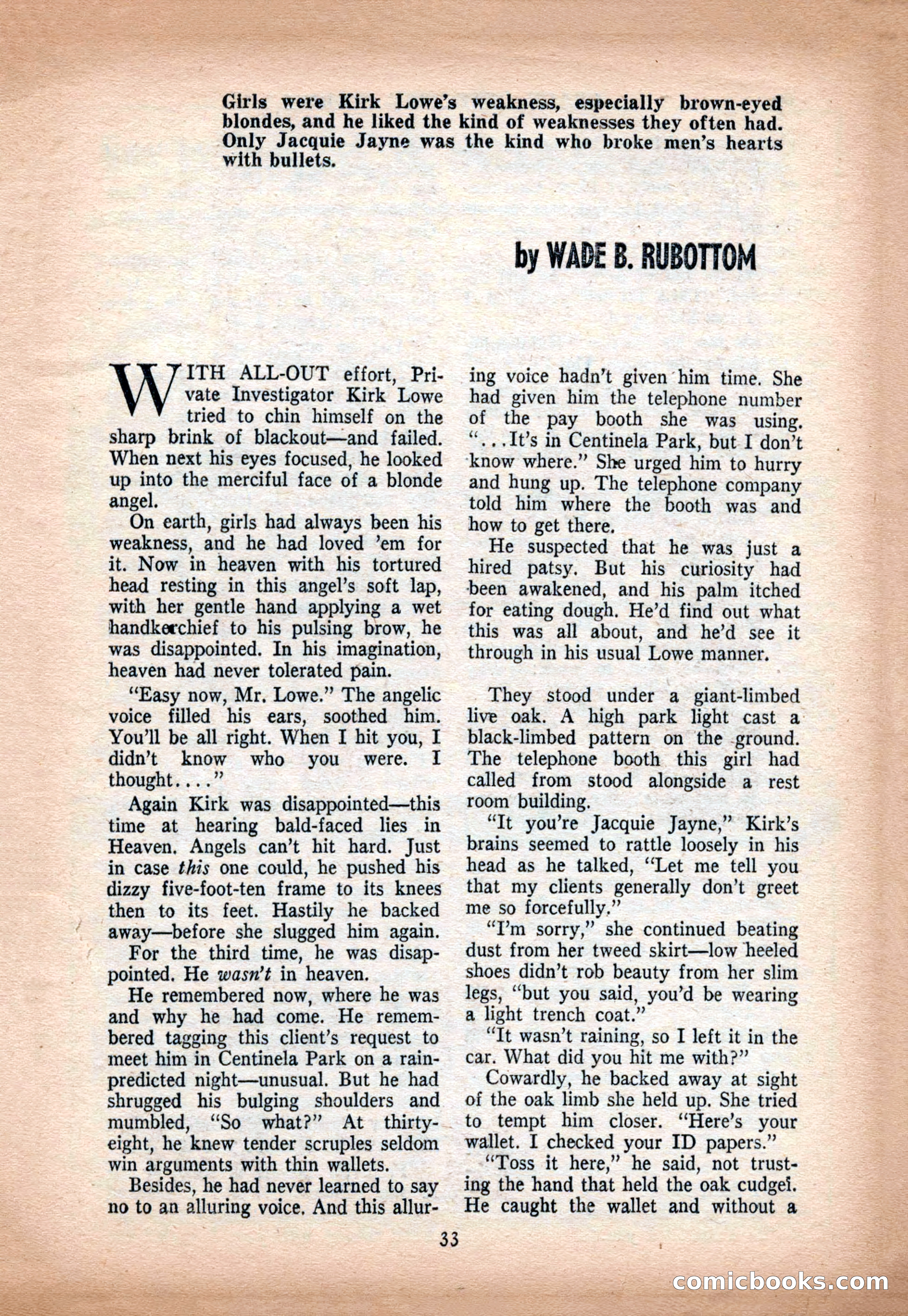 Crack Detective and Mystery Stories, December 1956 — page 33 of 100