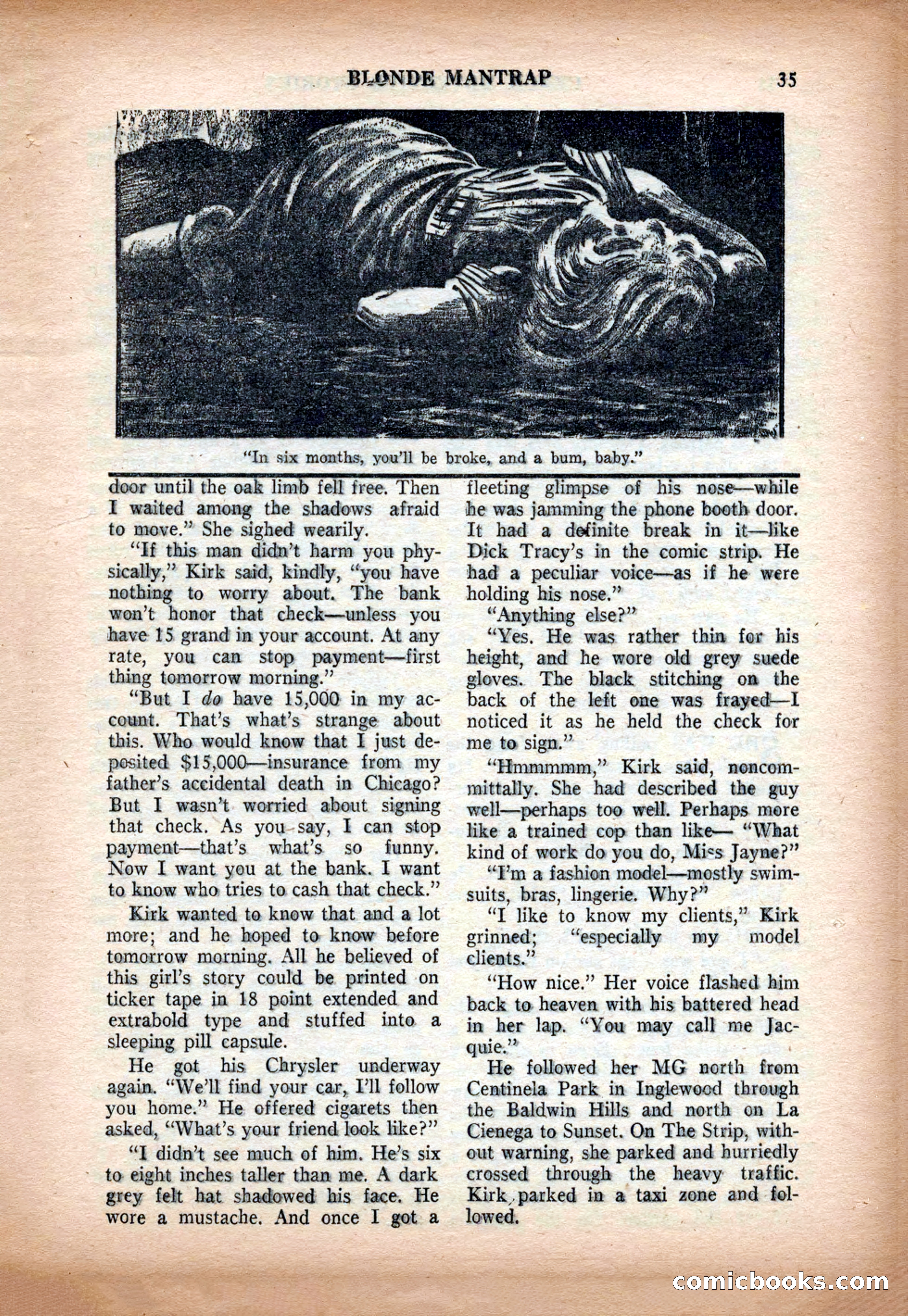 Crack Detective and Mystery Stories, December 1956 — page 35 of 100