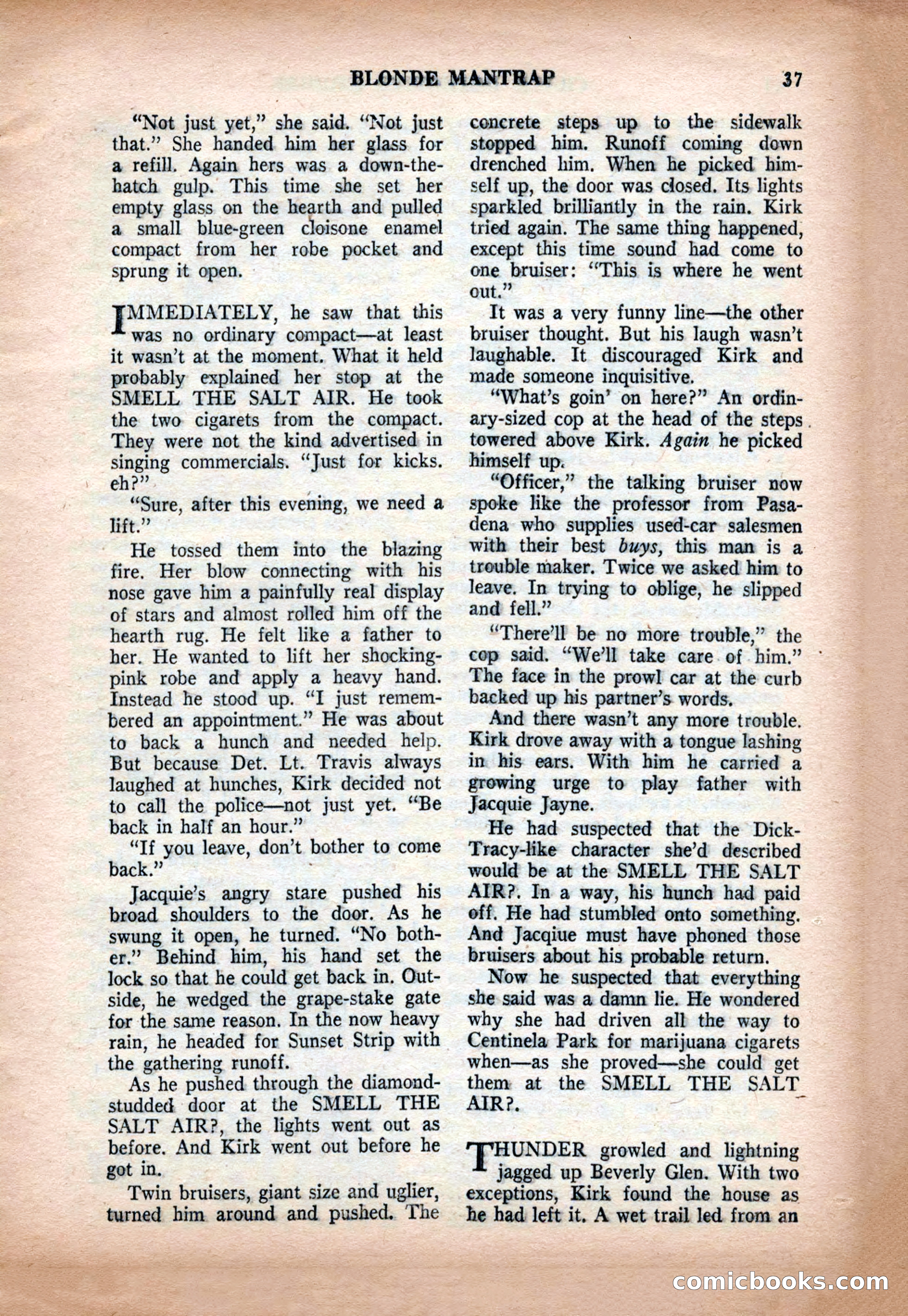 Crack Detective and Mystery Stories, December 1956 — page 37 of 100