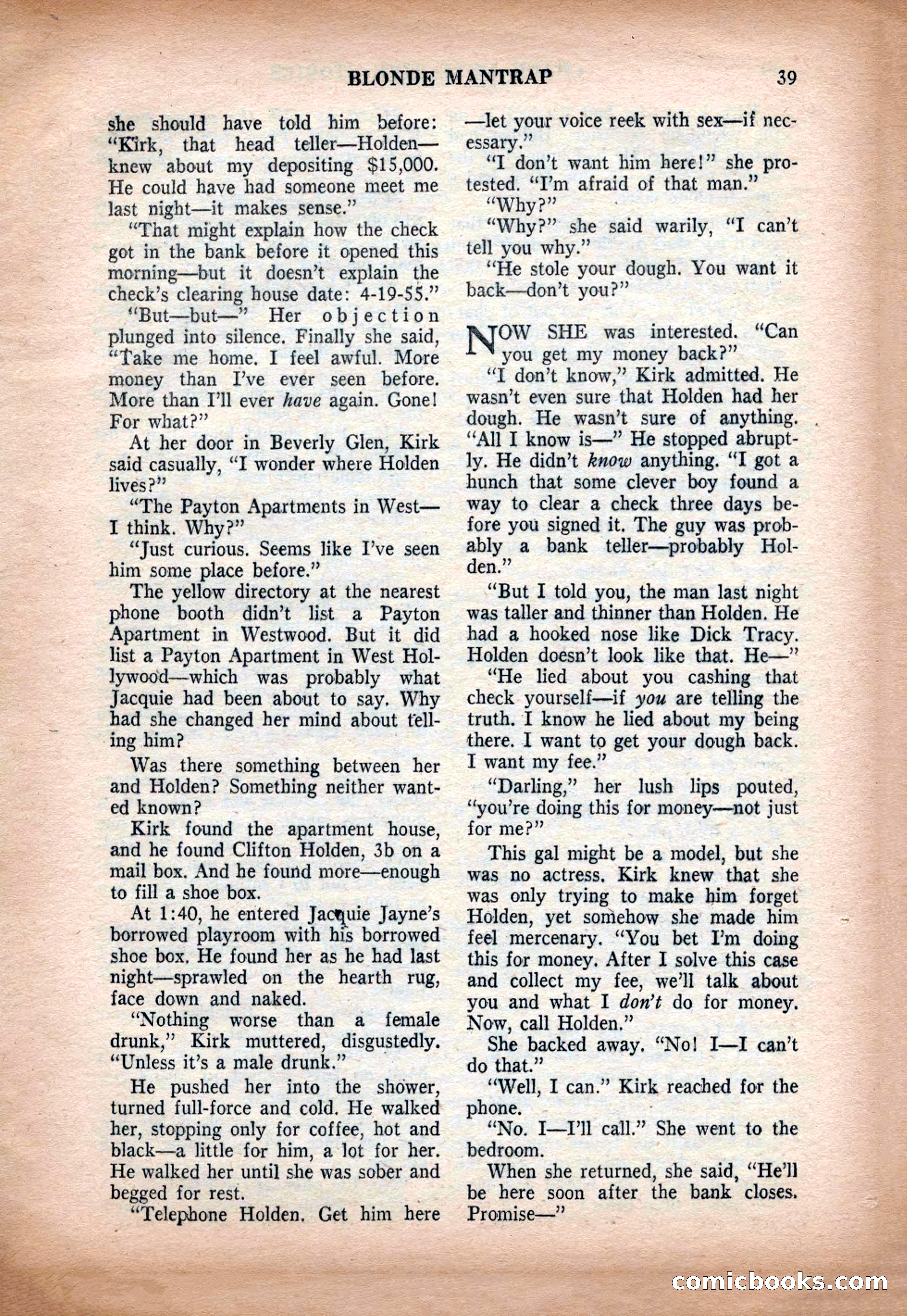 Crack Detective and Mystery Stories, December 1956 — page 39 of 100