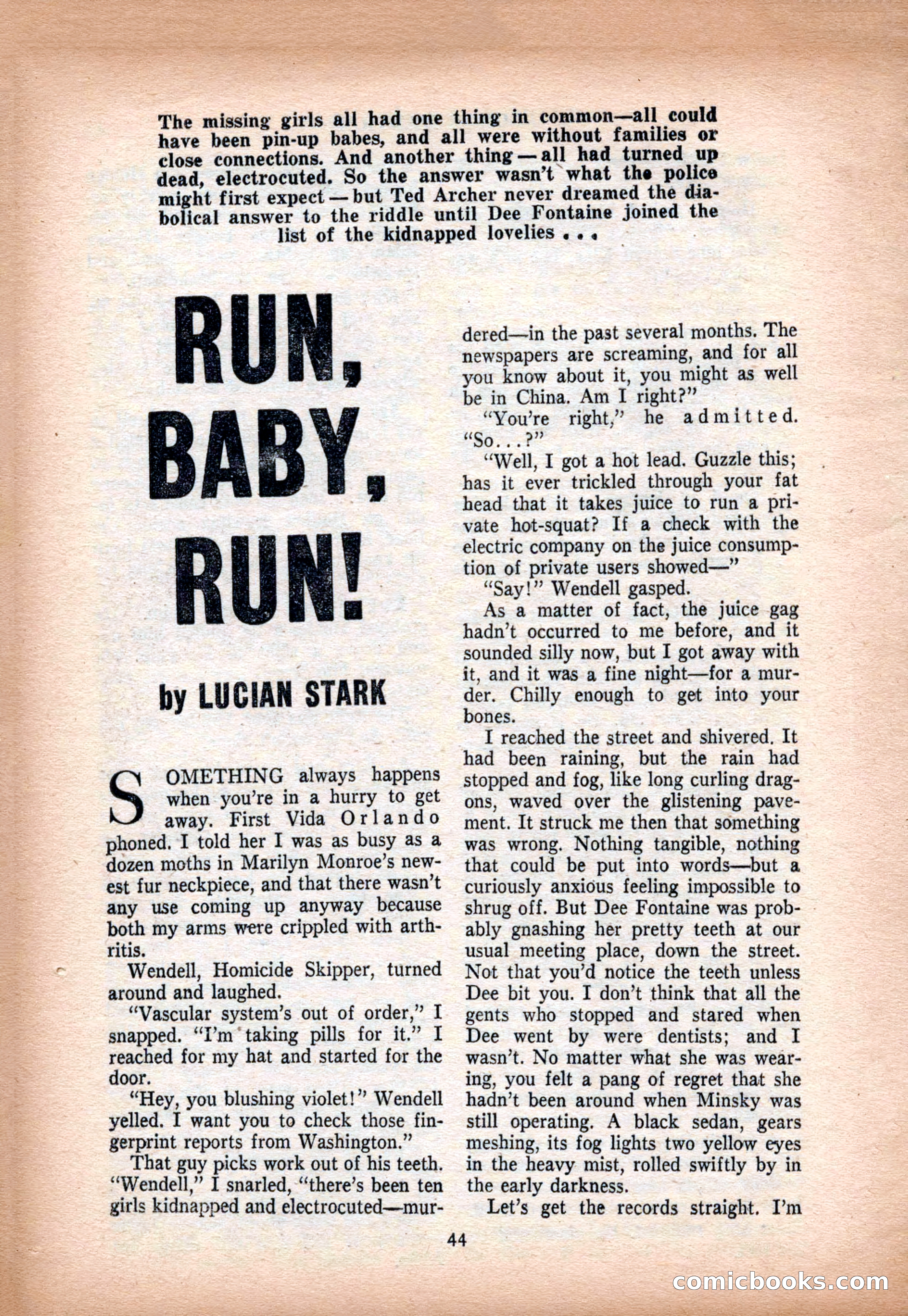 Crack Detective and Mystery Stories, December 1956 — page 44 of 100