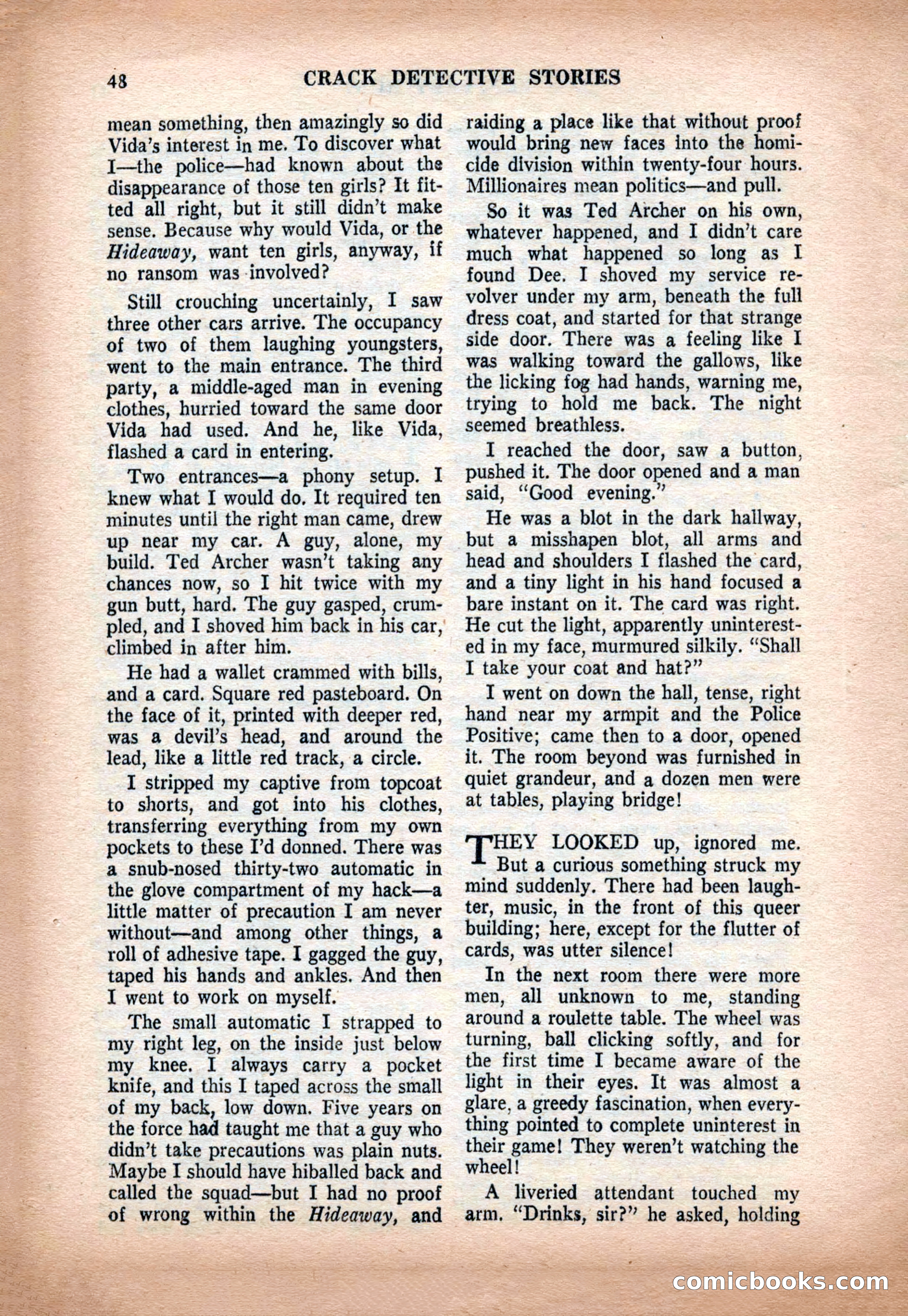 Crack Detective and Mystery Stories, December 1956 — page 48 of 100