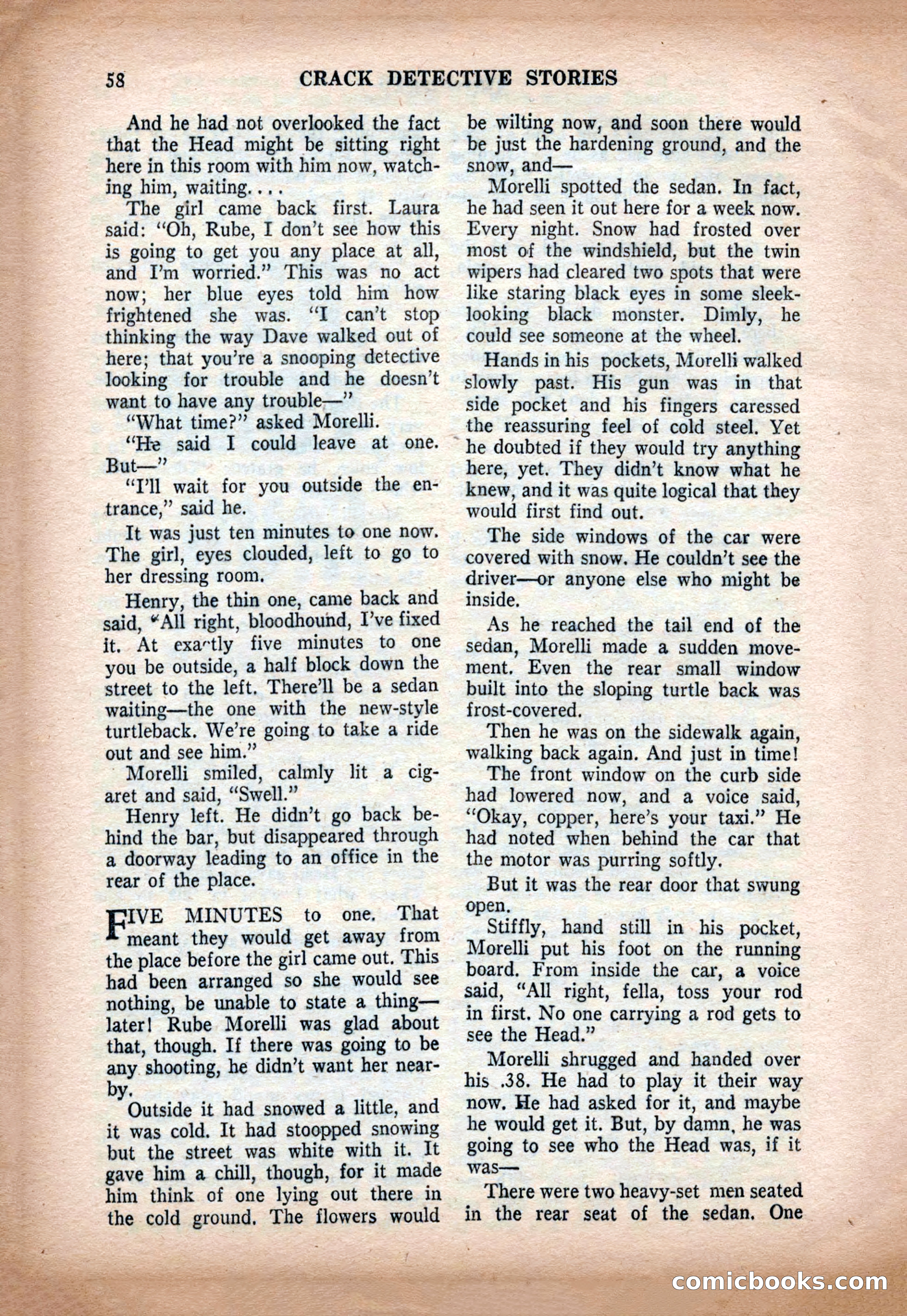 Crack Detective and Mystery Stories, December 1956 — page 58 of 100