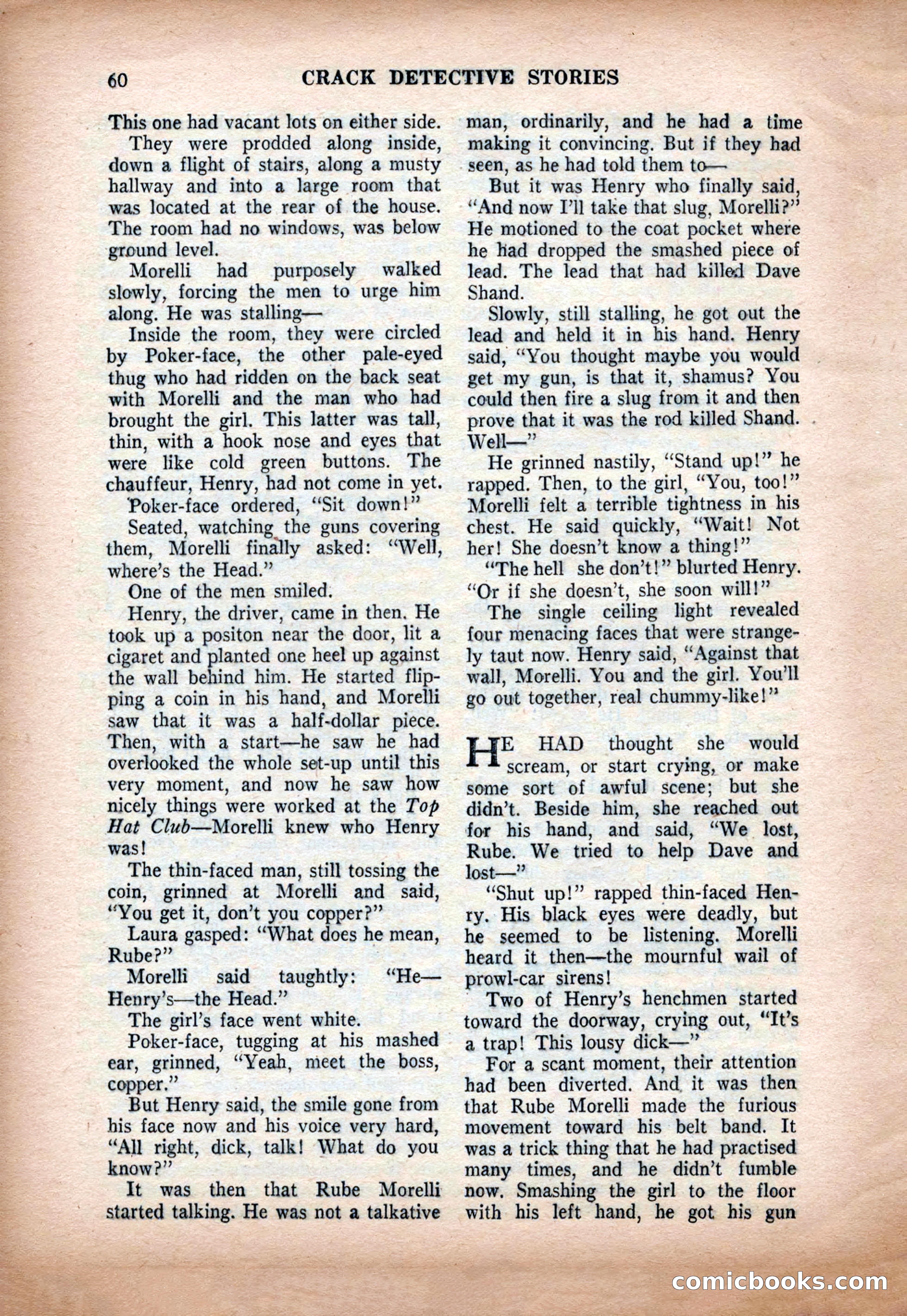 Crack Detective and Mystery Stories, December 1956 — page 60 of 100