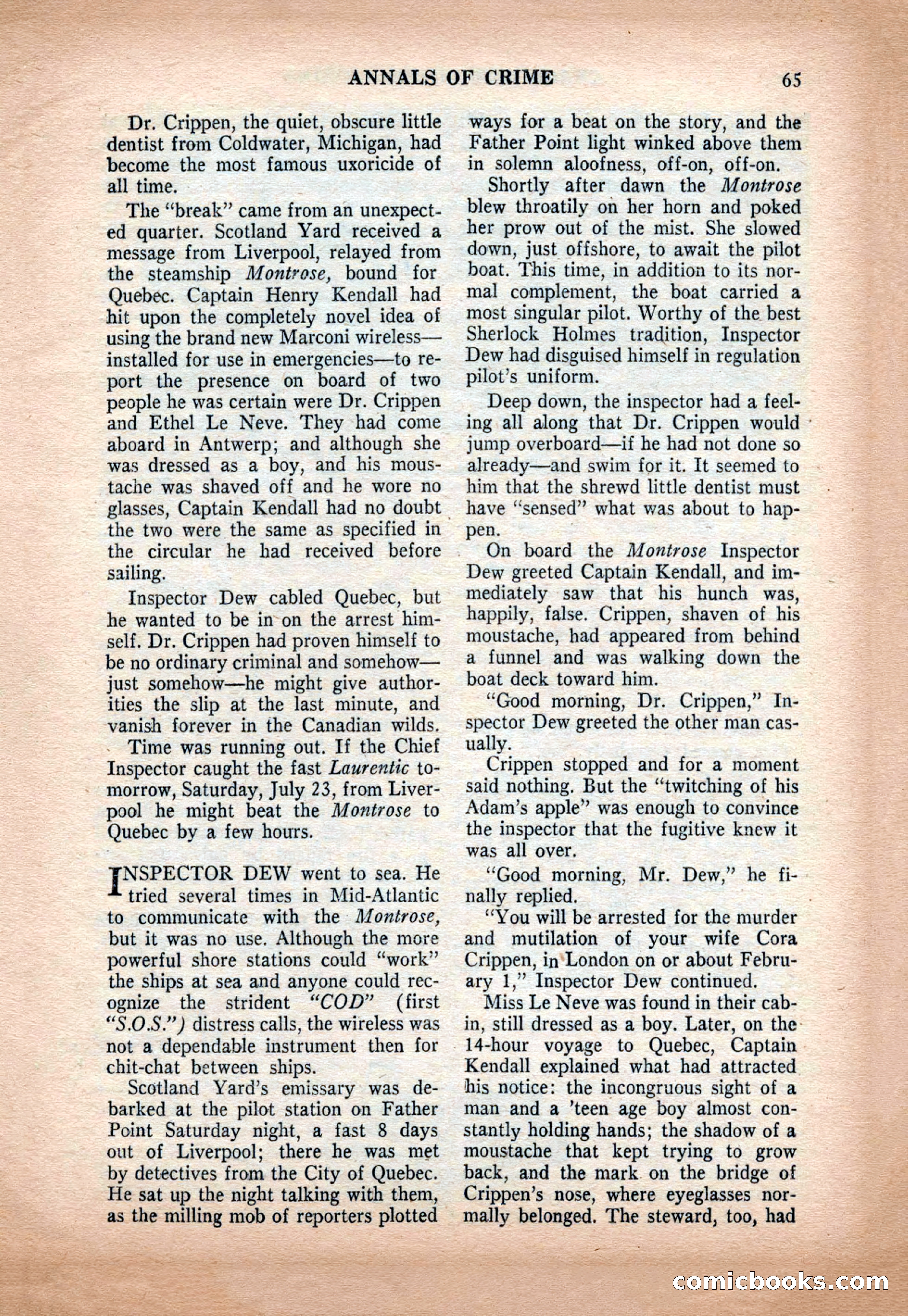 Crack Detective and Mystery Stories, December 1956 — page 65 of 100