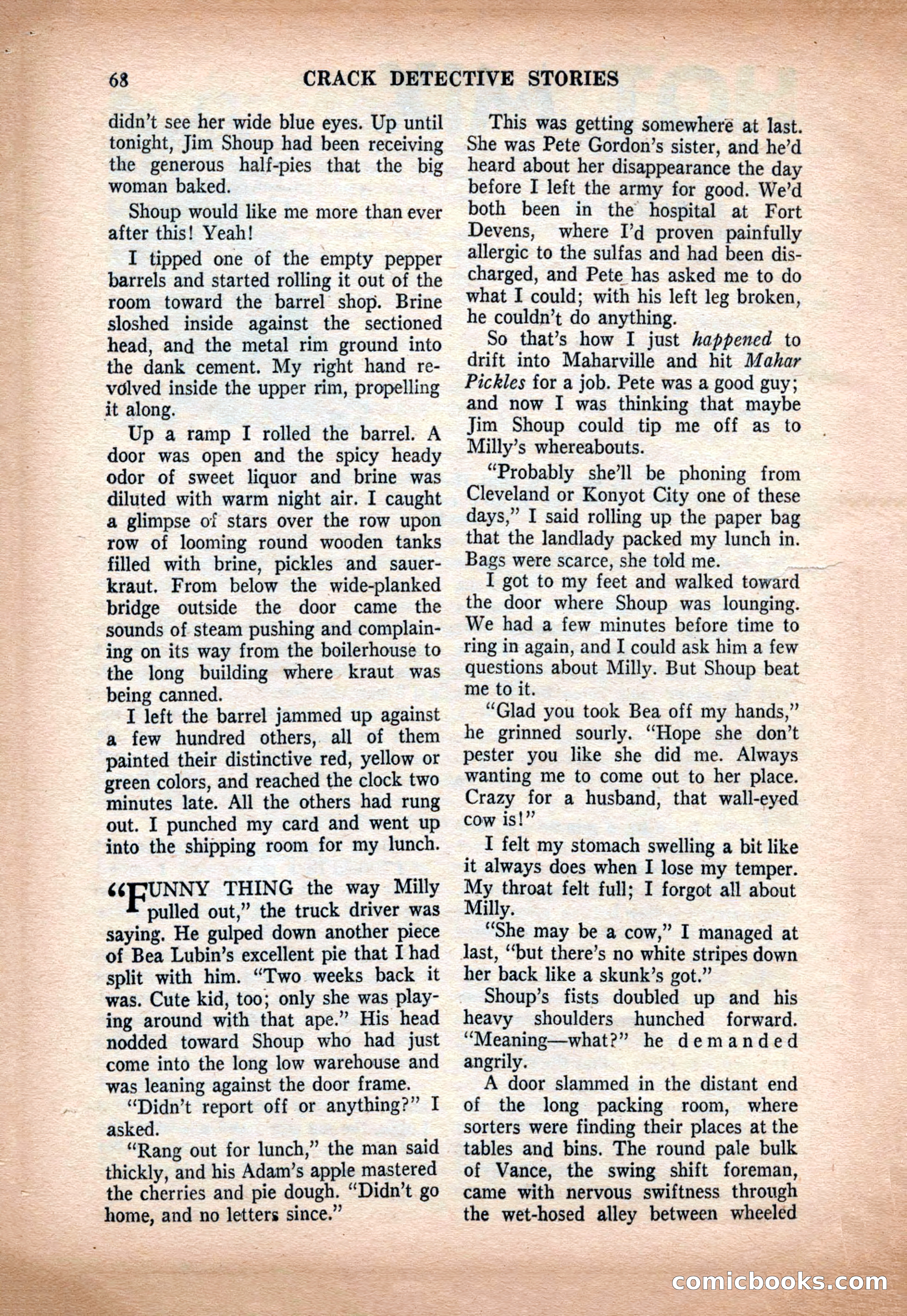 Crack Detective and Mystery Stories, December 1956 — page 68 of 100