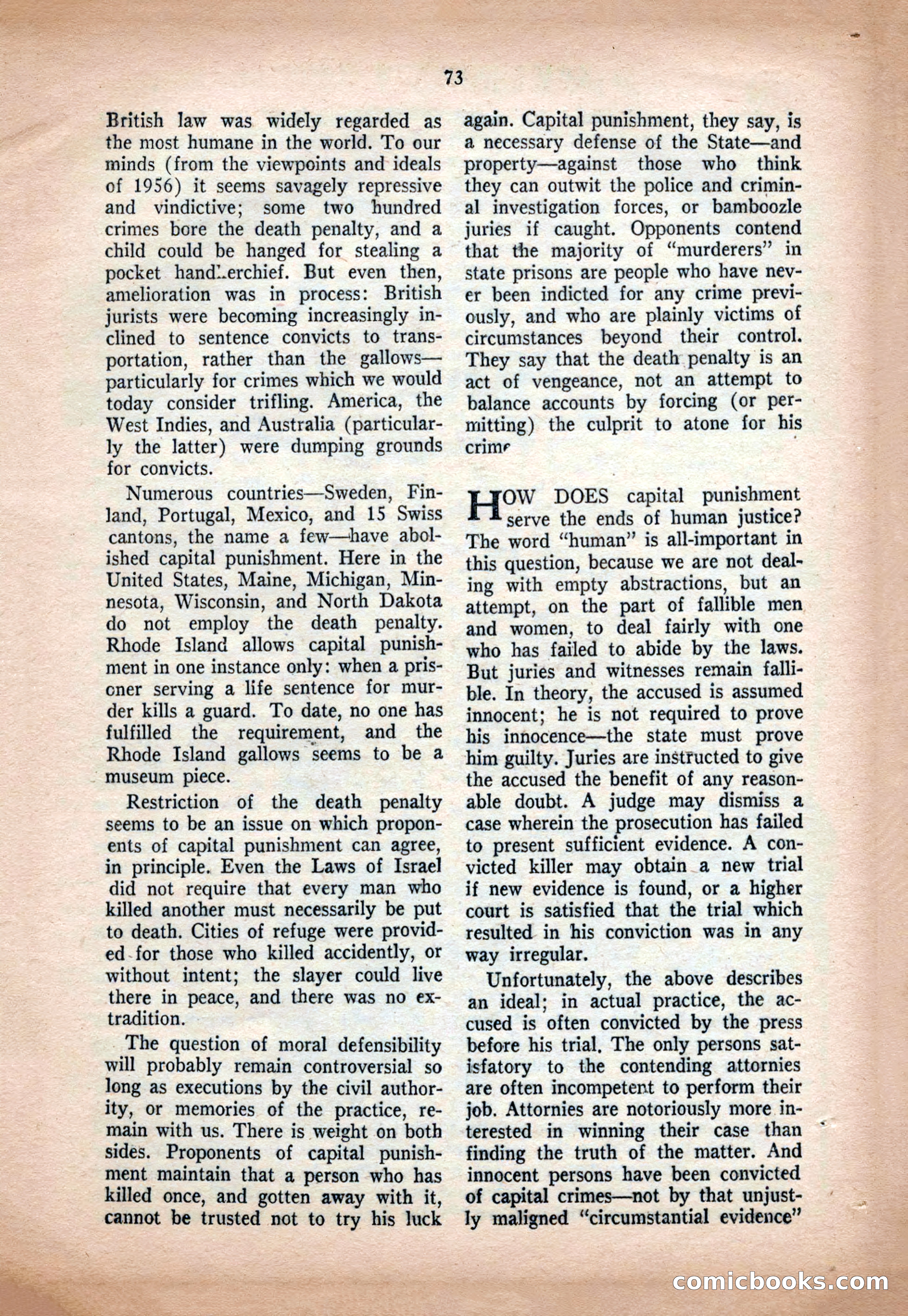 Crack Detective and Mystery Stories, December 1956 — page 73 of 100