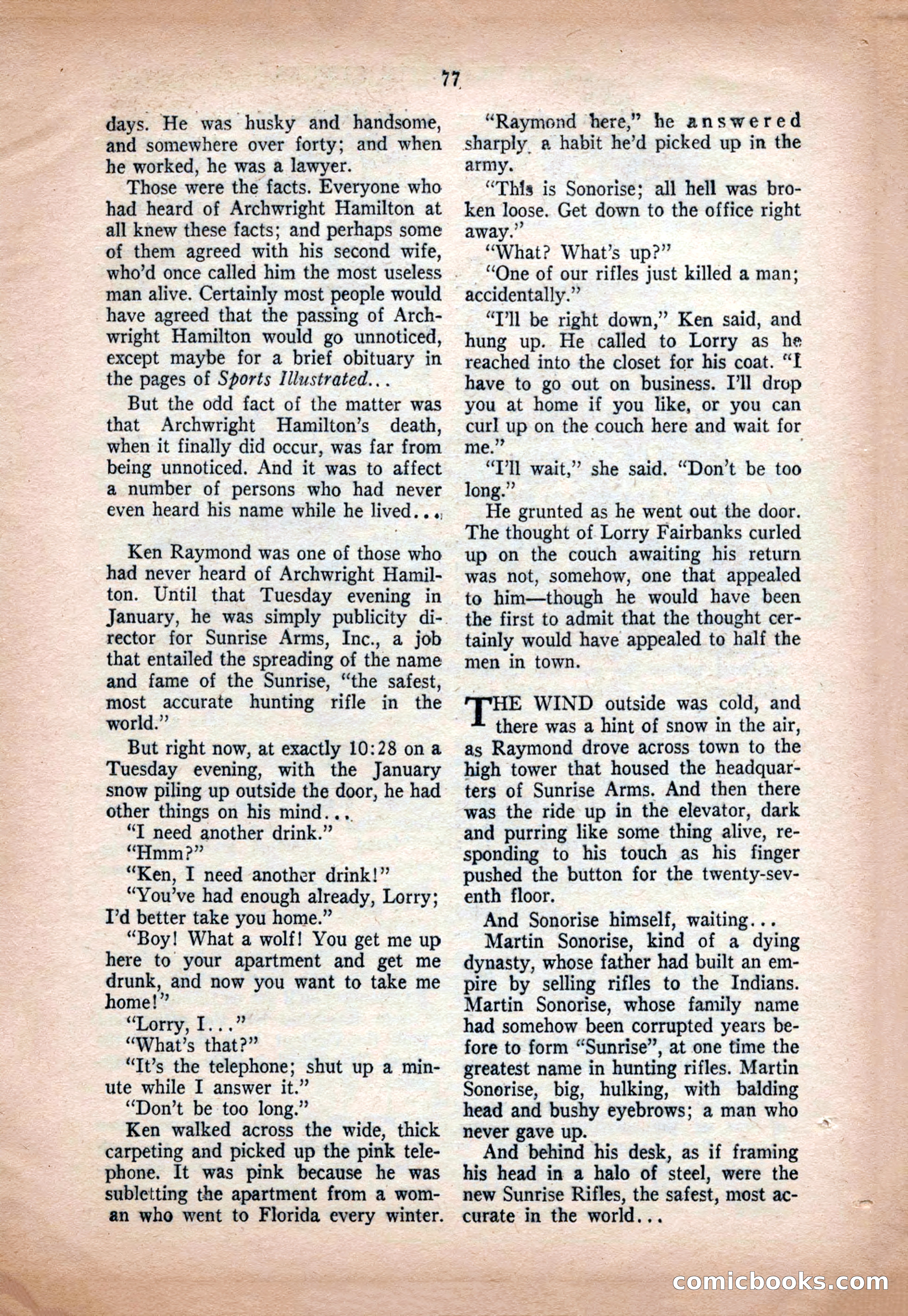 Crack Detective and Mystery Stories, December 1956 — page 77 of 100