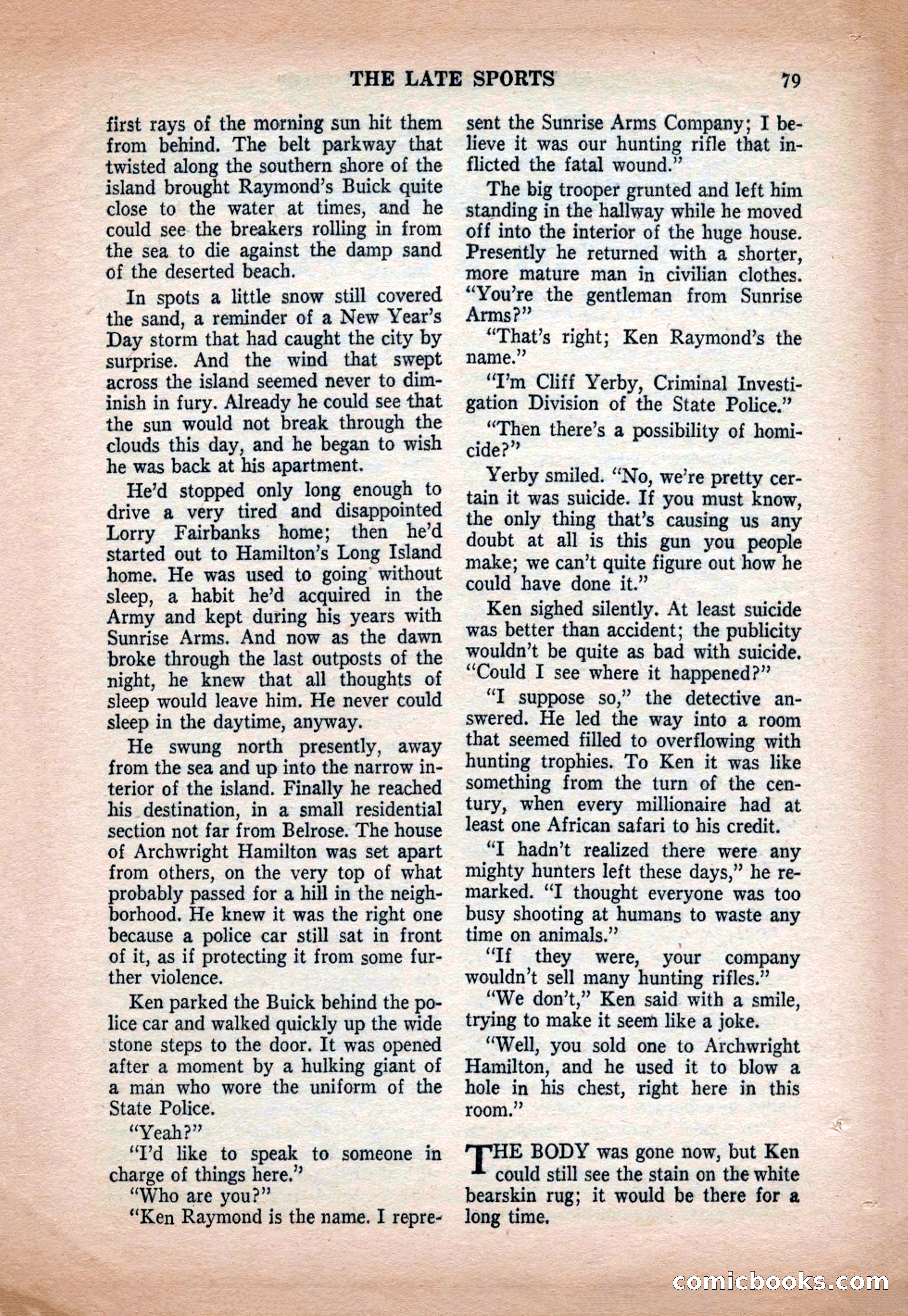 Crack Detective and Mystery Stories, December 1956 — page 79 of 100