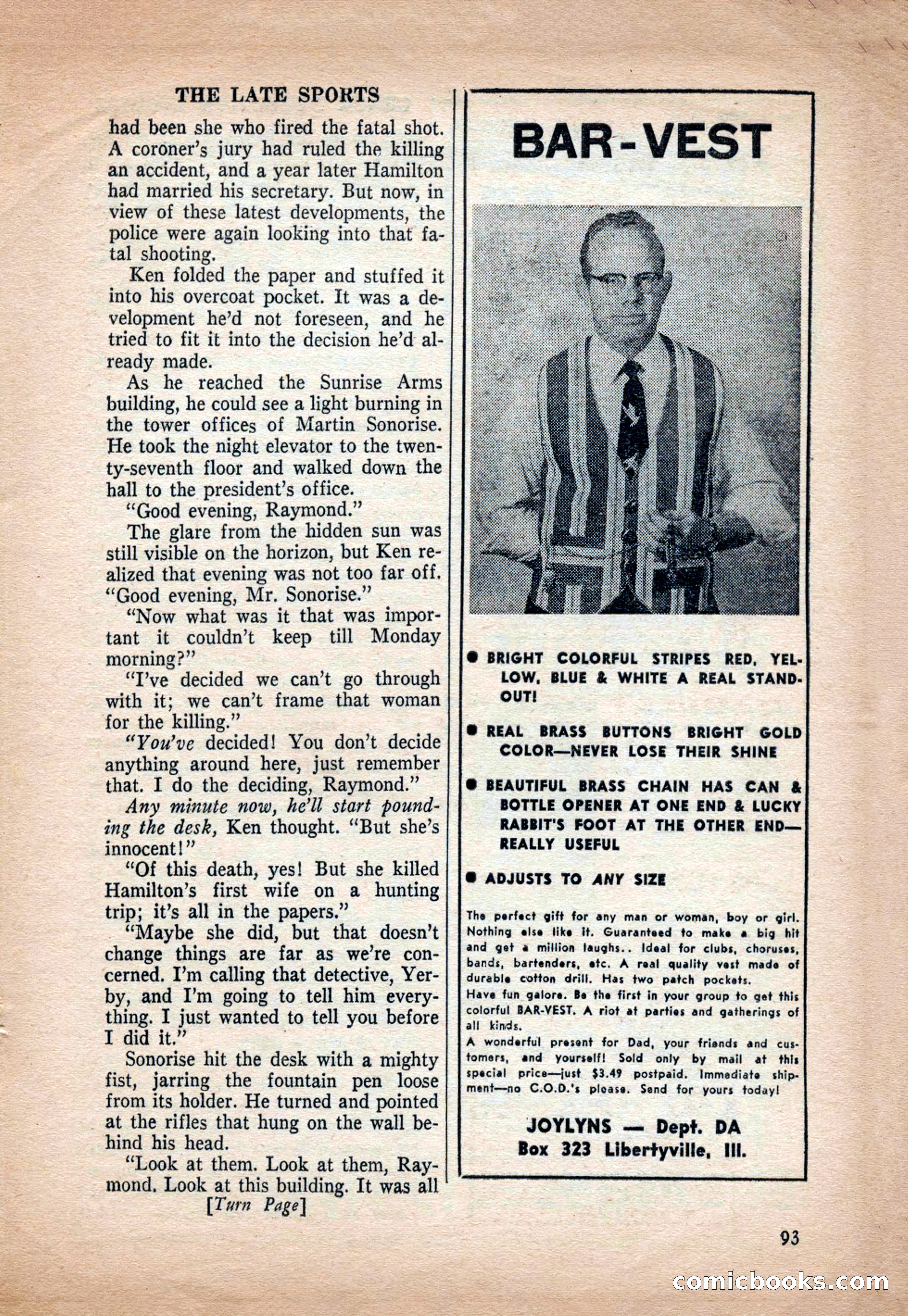 Crack Detective and Mystery Stories, December 1956 — page 93 of 100