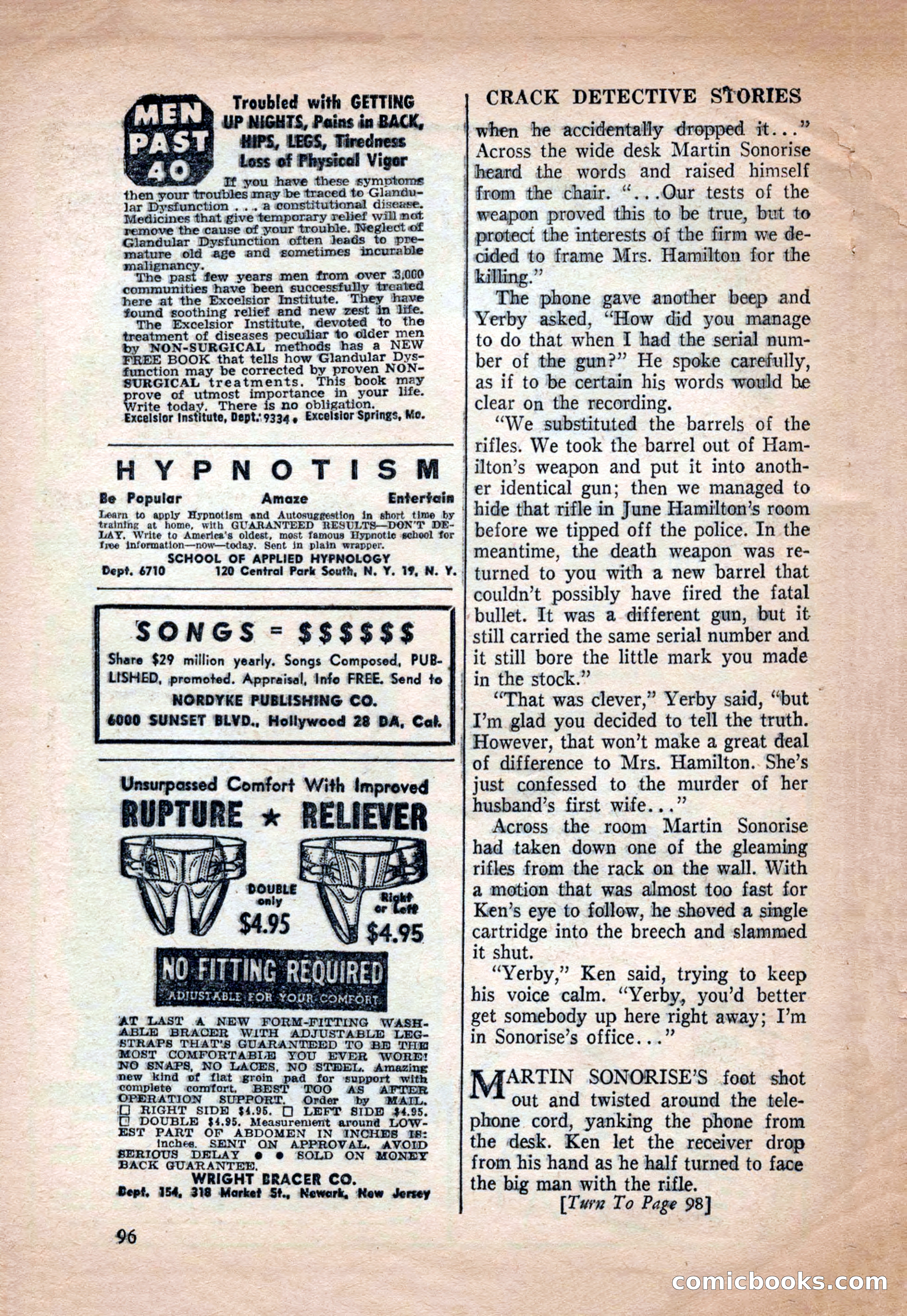 Crack Detective and Mystery Stories, December 1956 — page 96 of 100
