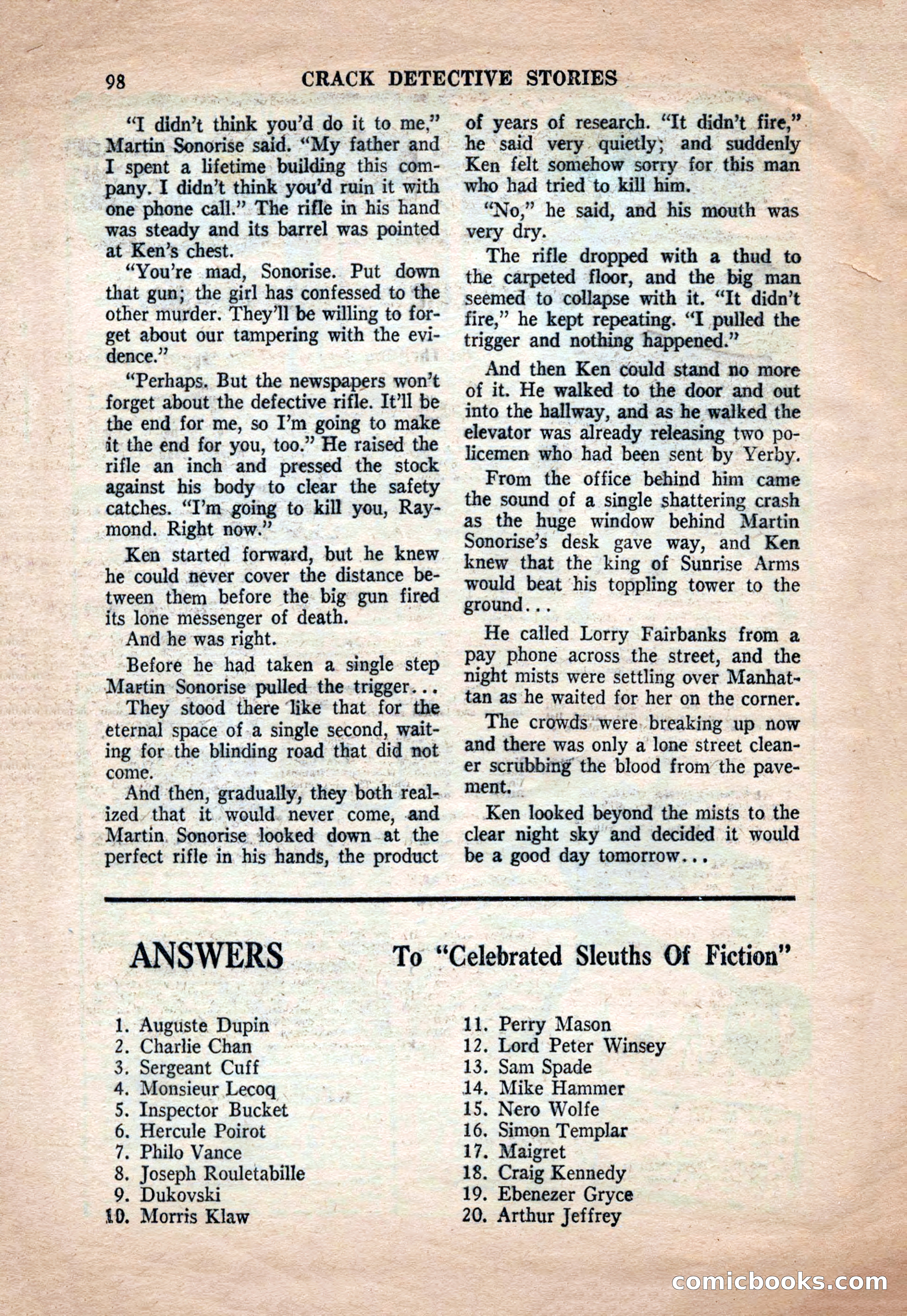 Crack Detective and Mystery Stories, December 1956 — page 98 of 100