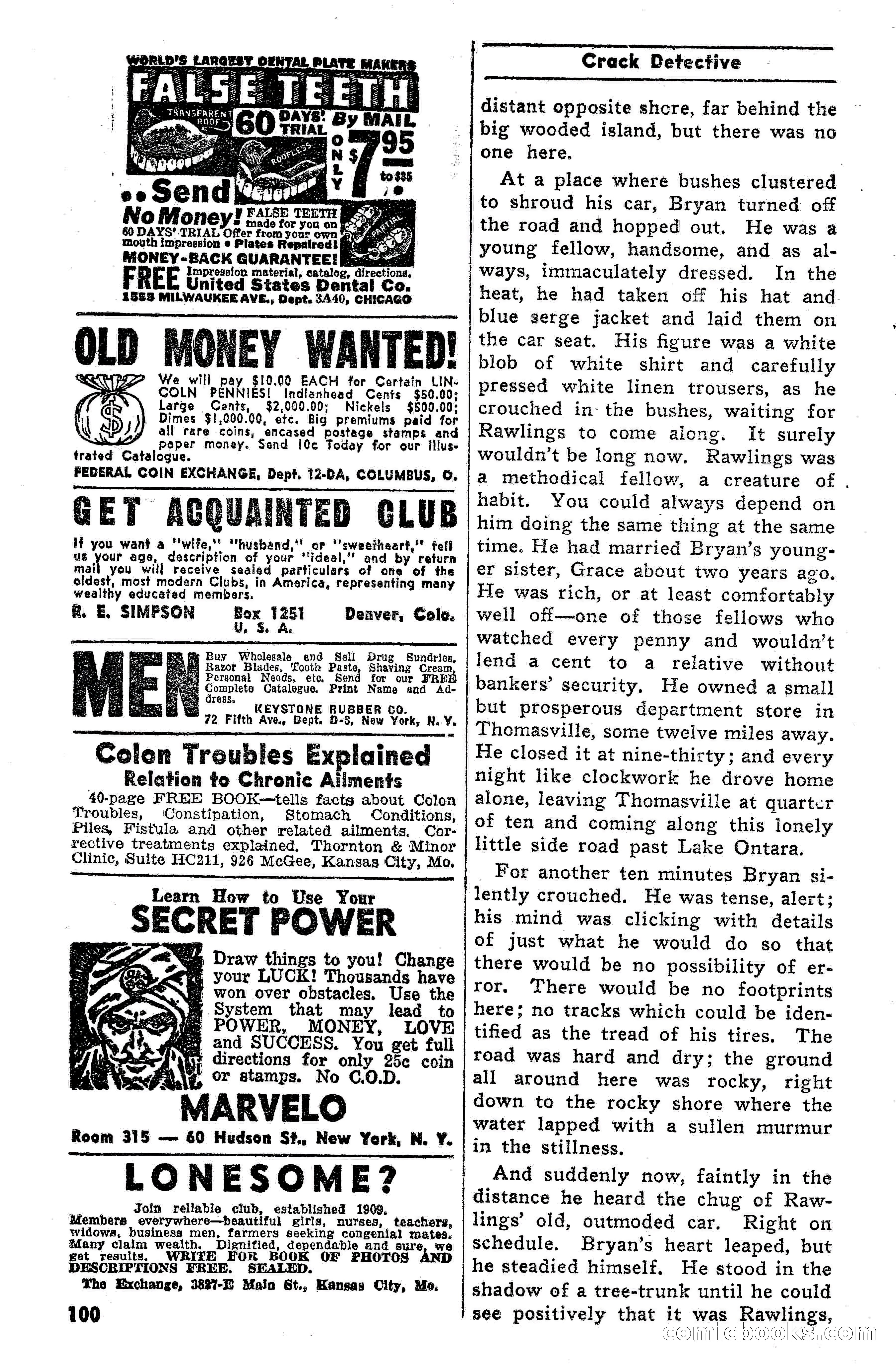 Crack Detective Magazine, Vol. 4, No. 2 — page 100 of 116
