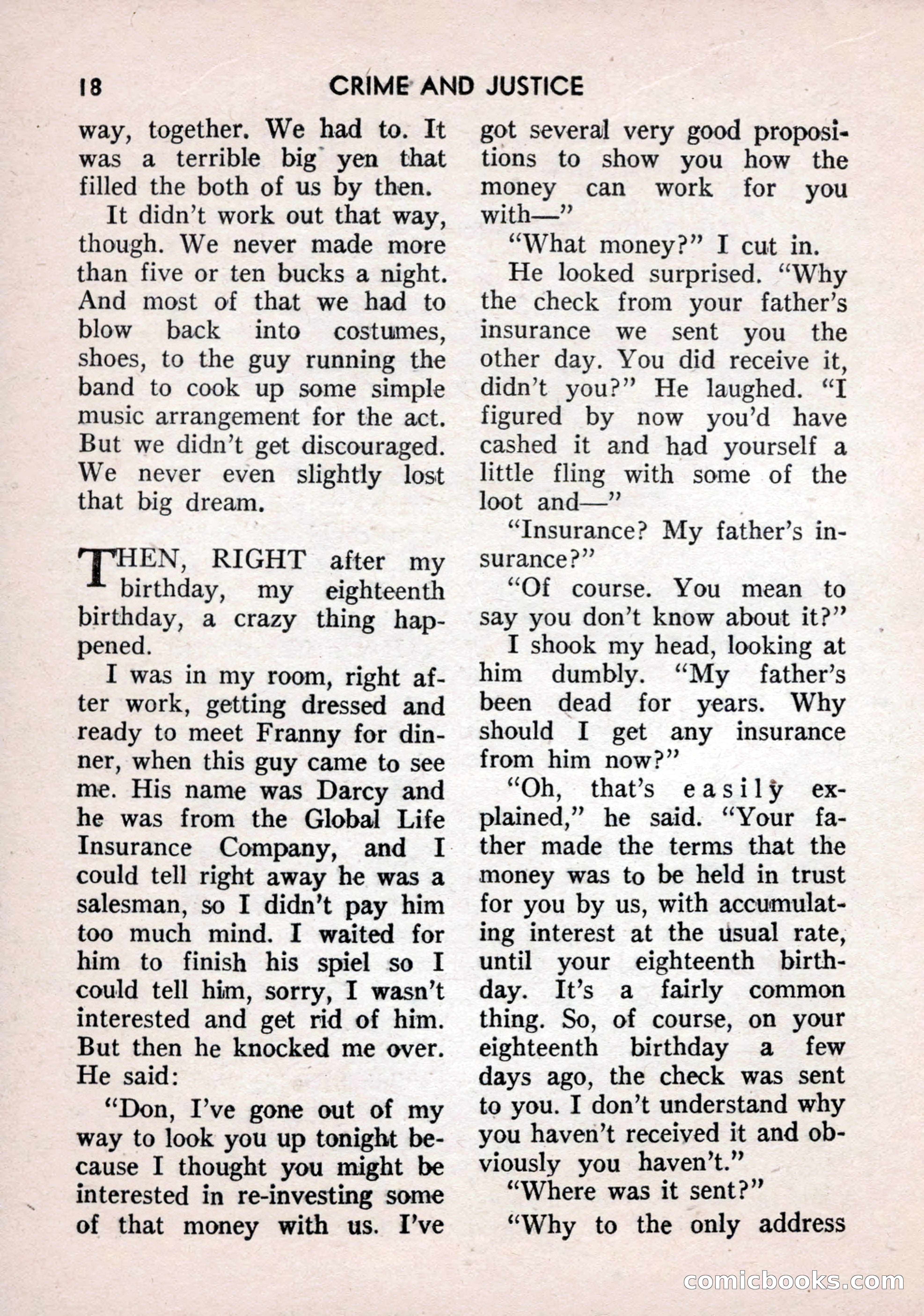 Crime and Justice: Detective Story Magazine — page 18 of 132