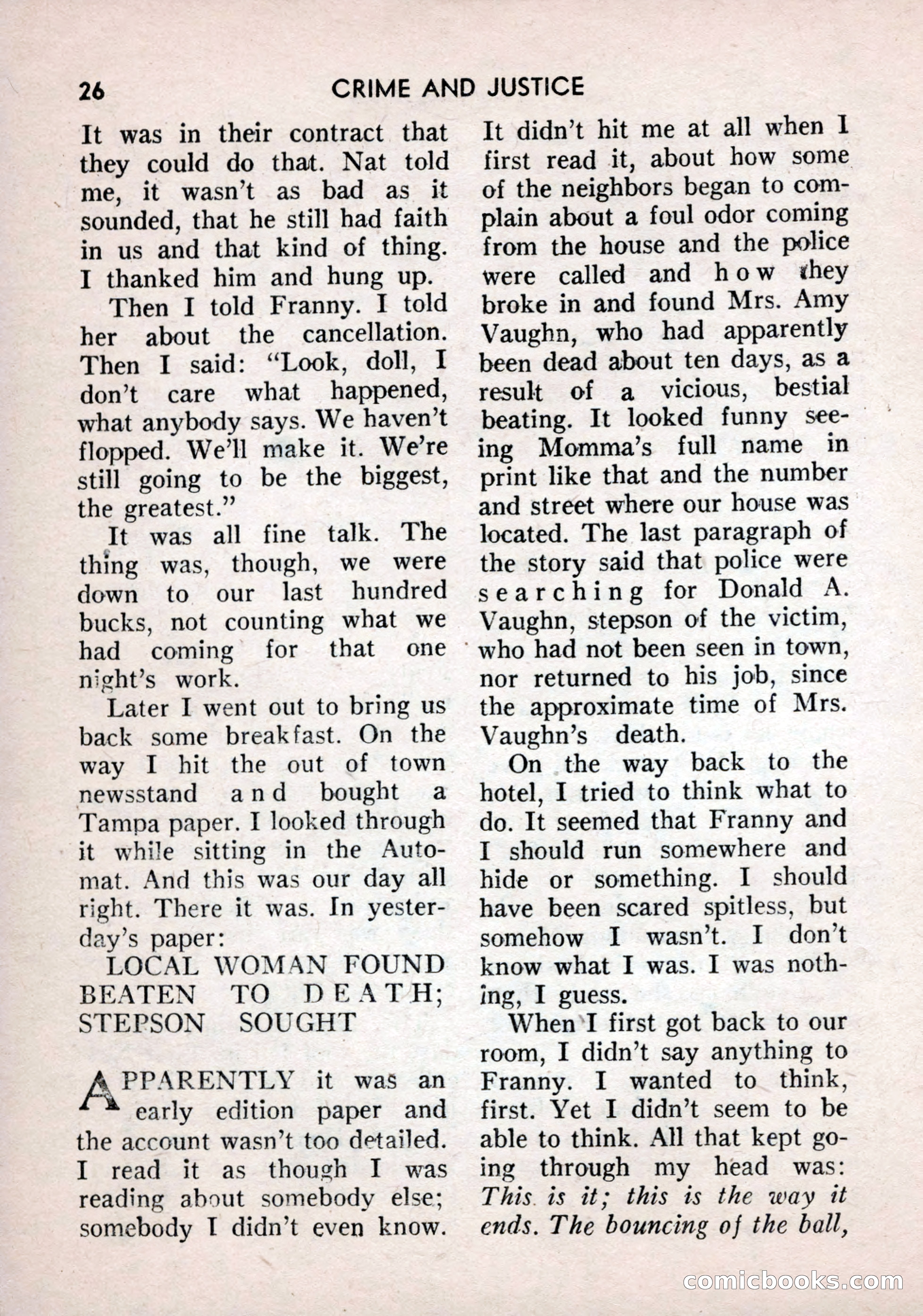 Crime and Justice: Detective Story Magazine — page 26 of 132