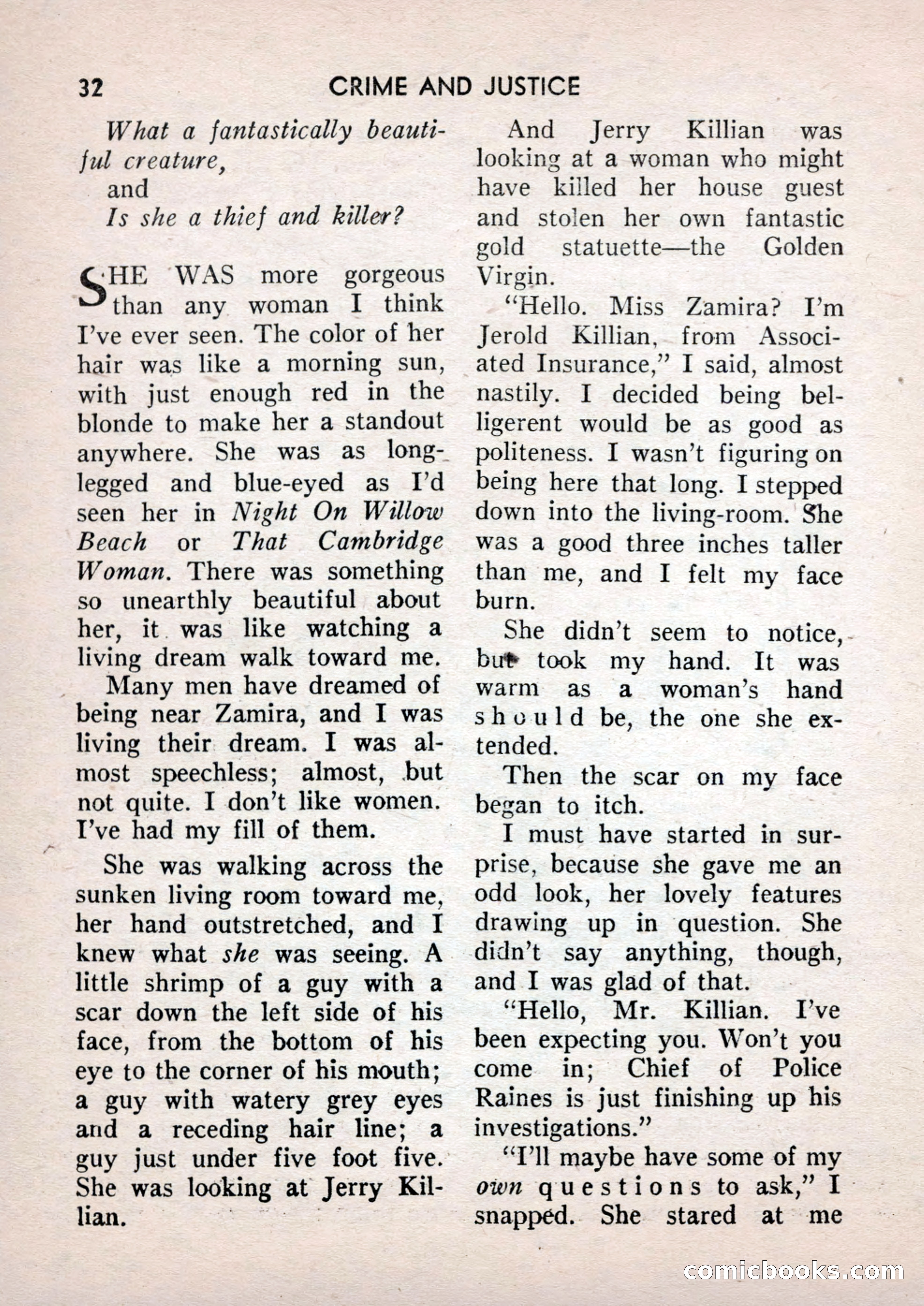 Crime and Justice: Detective Story Magazine — page 32 of 132