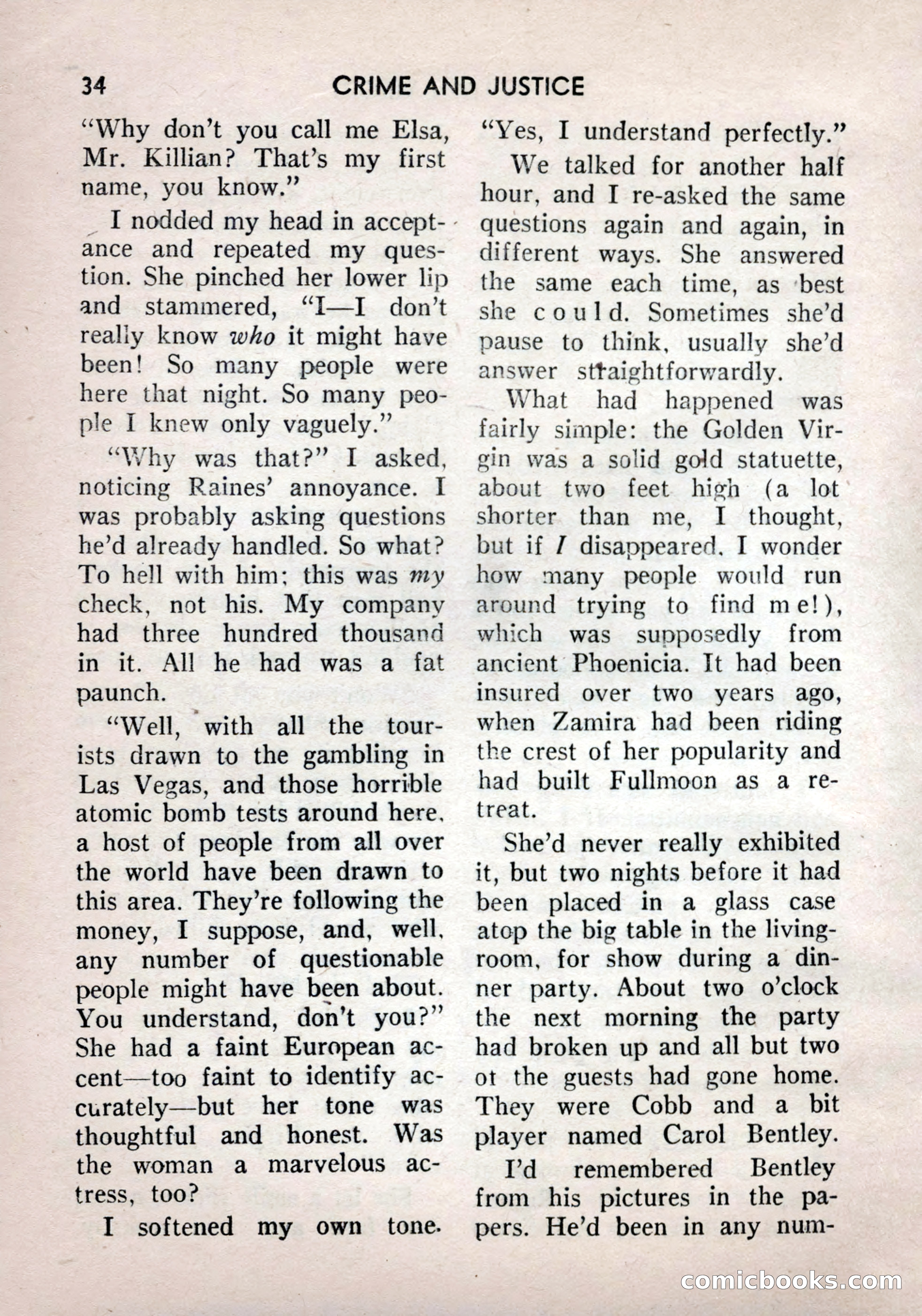 Crime and Justice: Detective Story Magazine — page 34 of 132