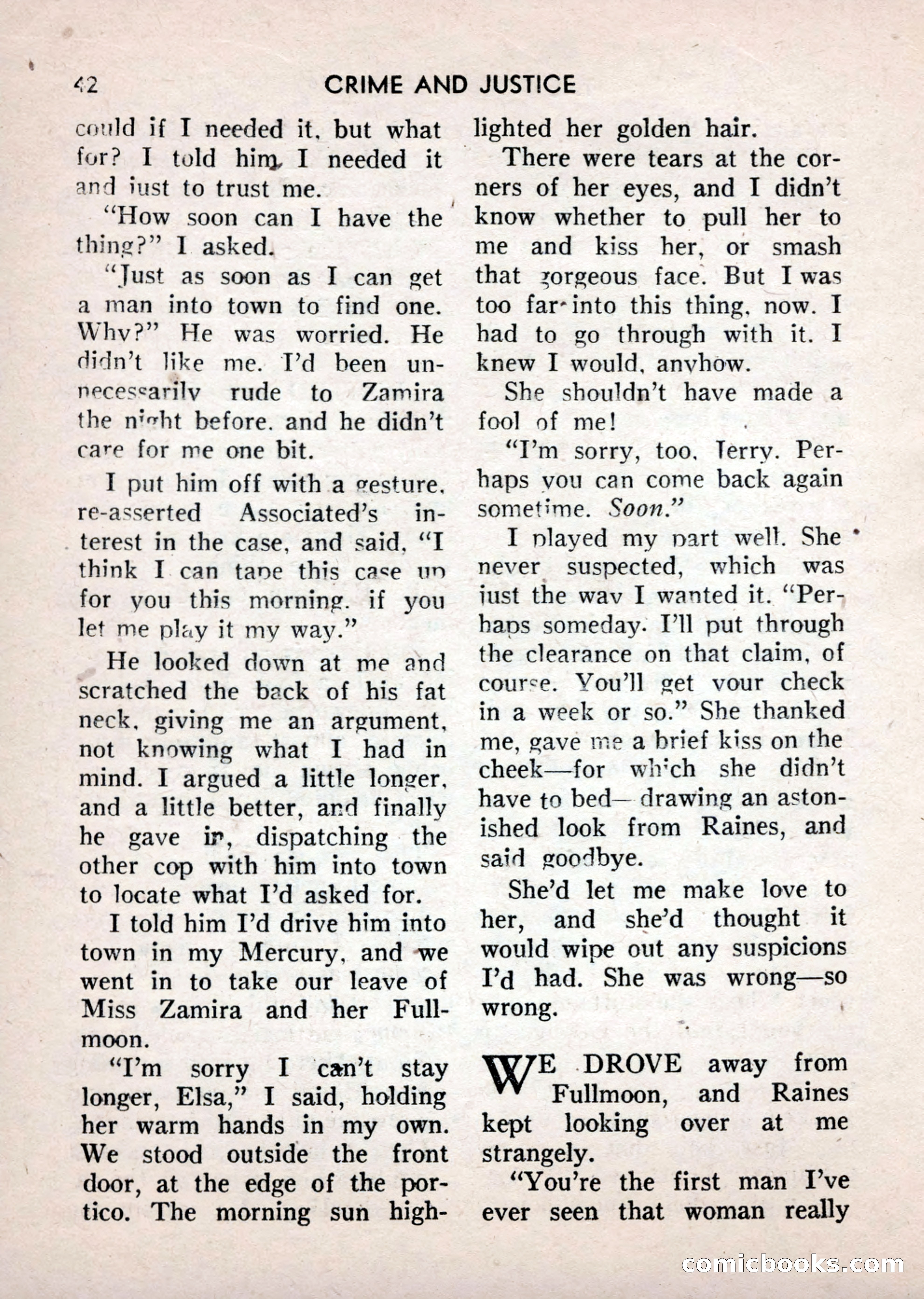 Crime and Justice: Detective Story Magazine — page 42 of 132