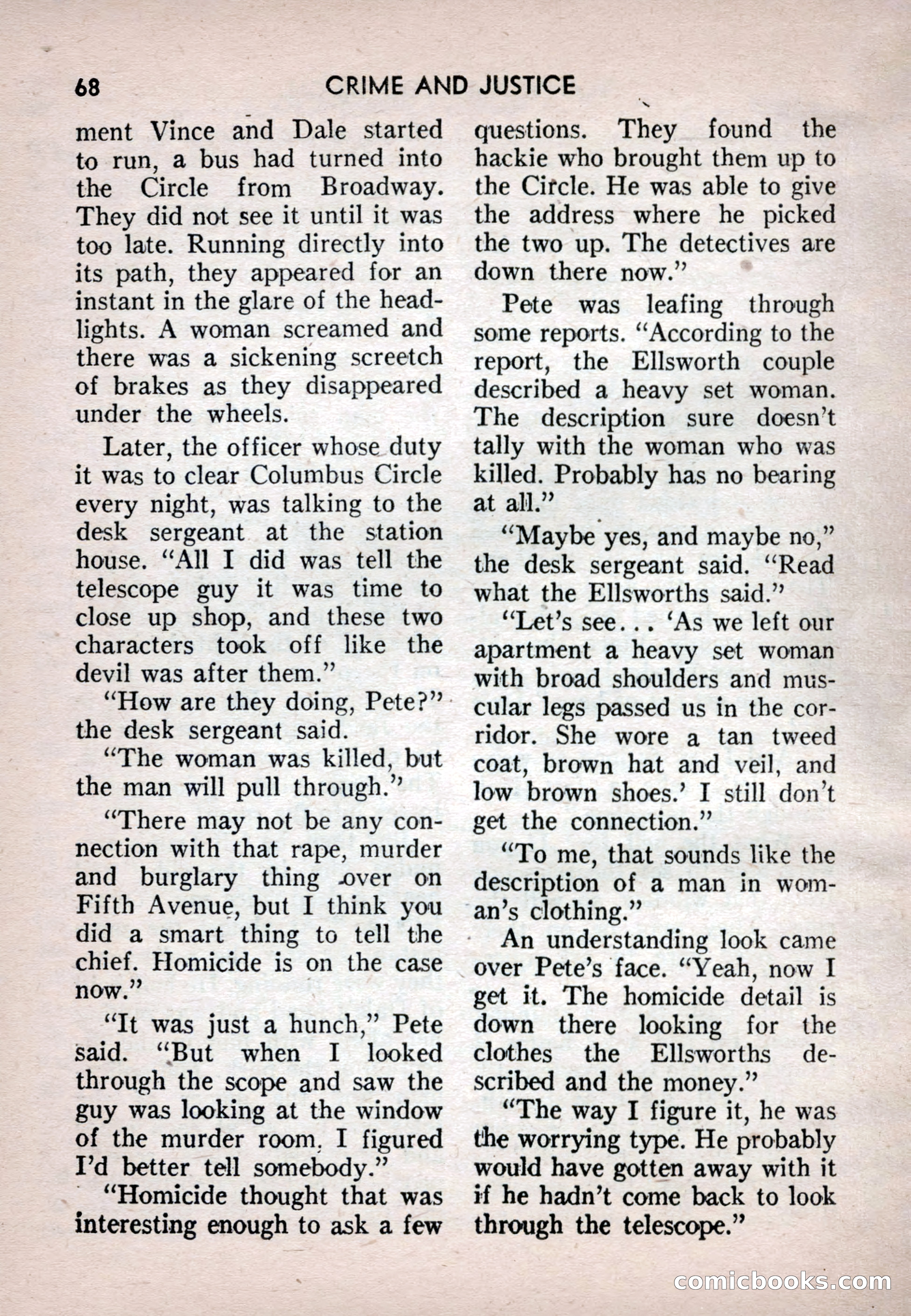 Crime and Justice: Detective Story Magazine — page 68 of 132