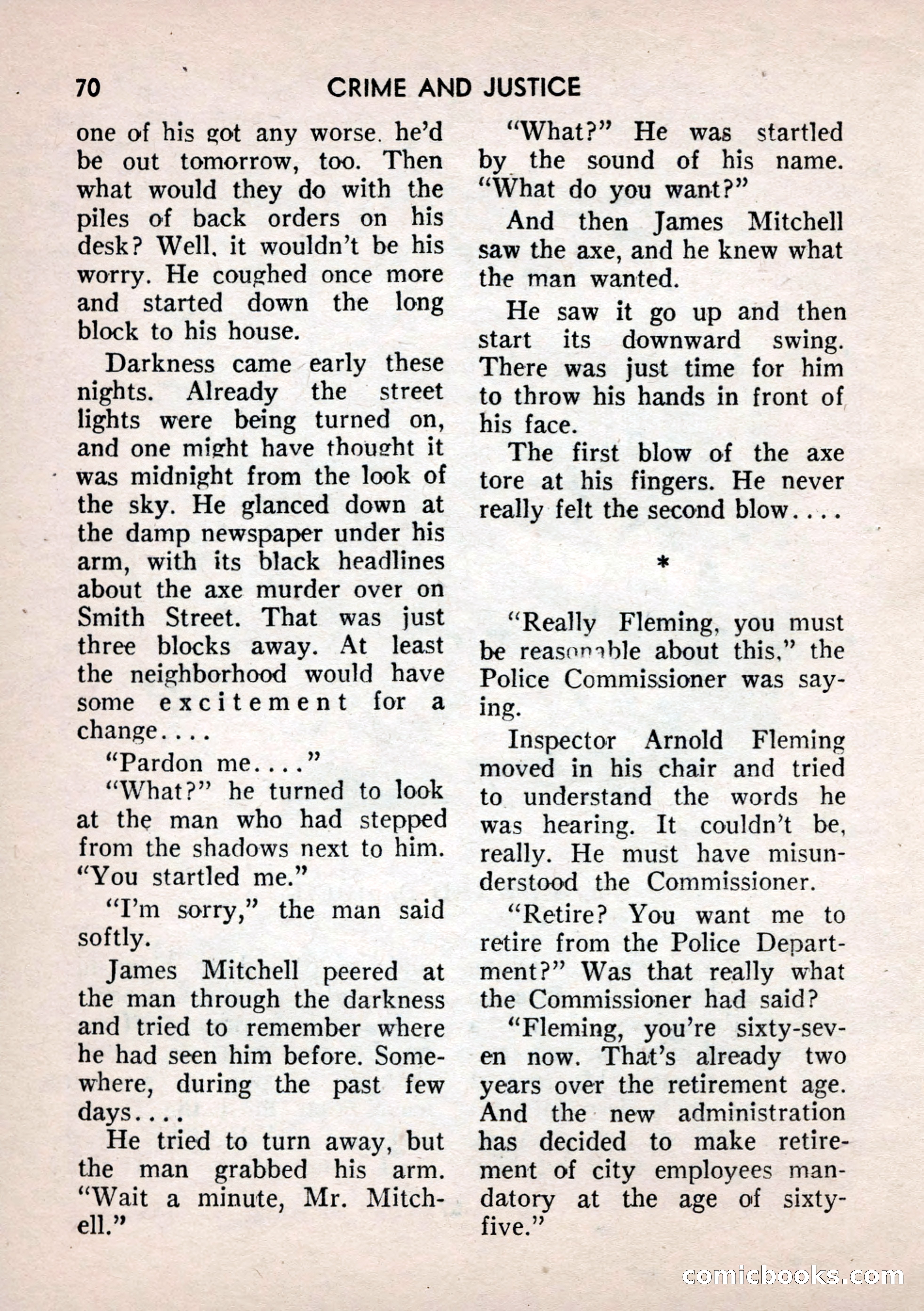 Crime and Justice: Detective Story Magazine — page 70 of 132