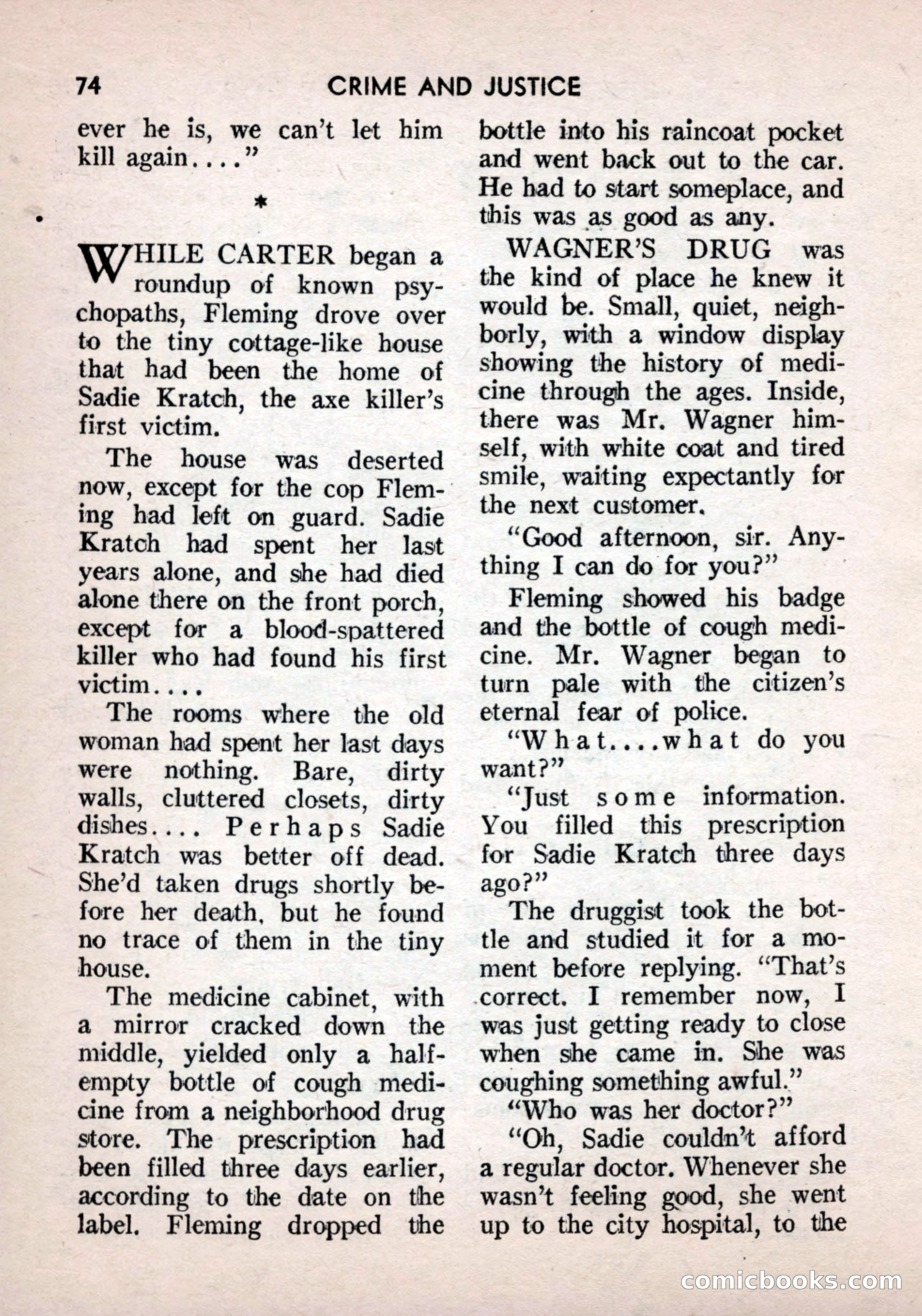Crime and Justice: Detective Story Magazine — page 74 of 132