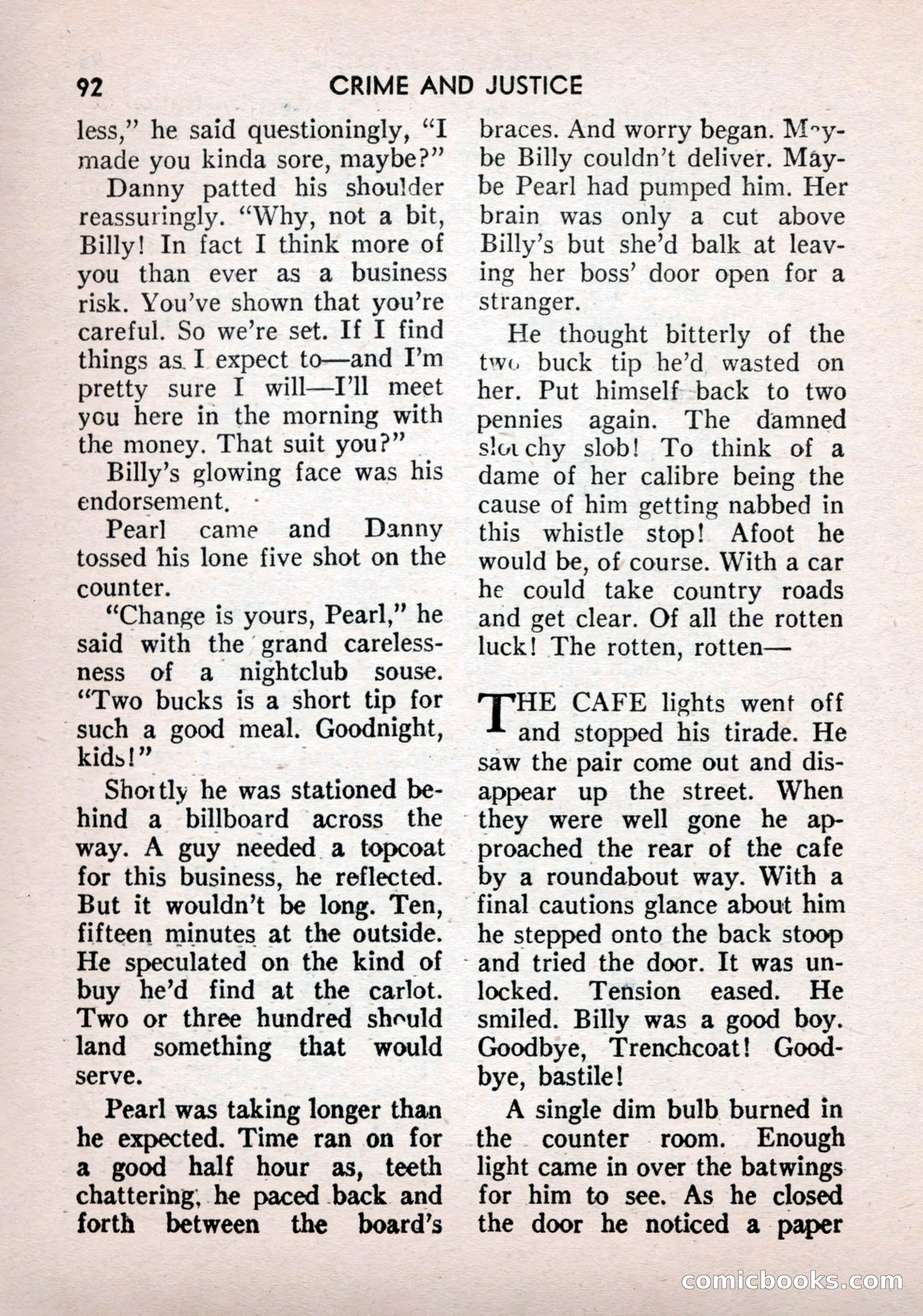 Crime and Justice: Detective Story Magazine — page 92 of 132