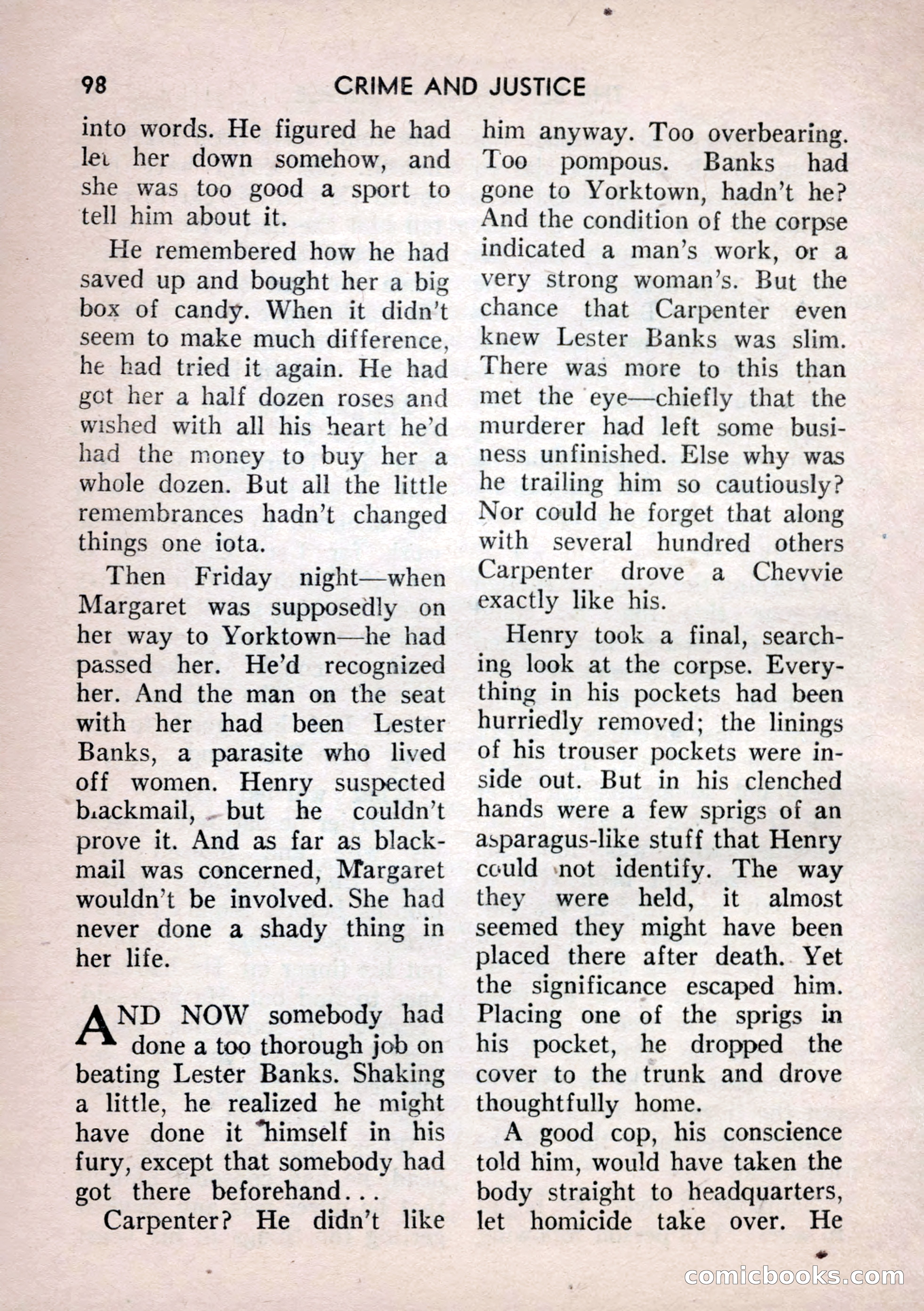 Crime and Justice: Detective Story Magazine — page 98 of 132