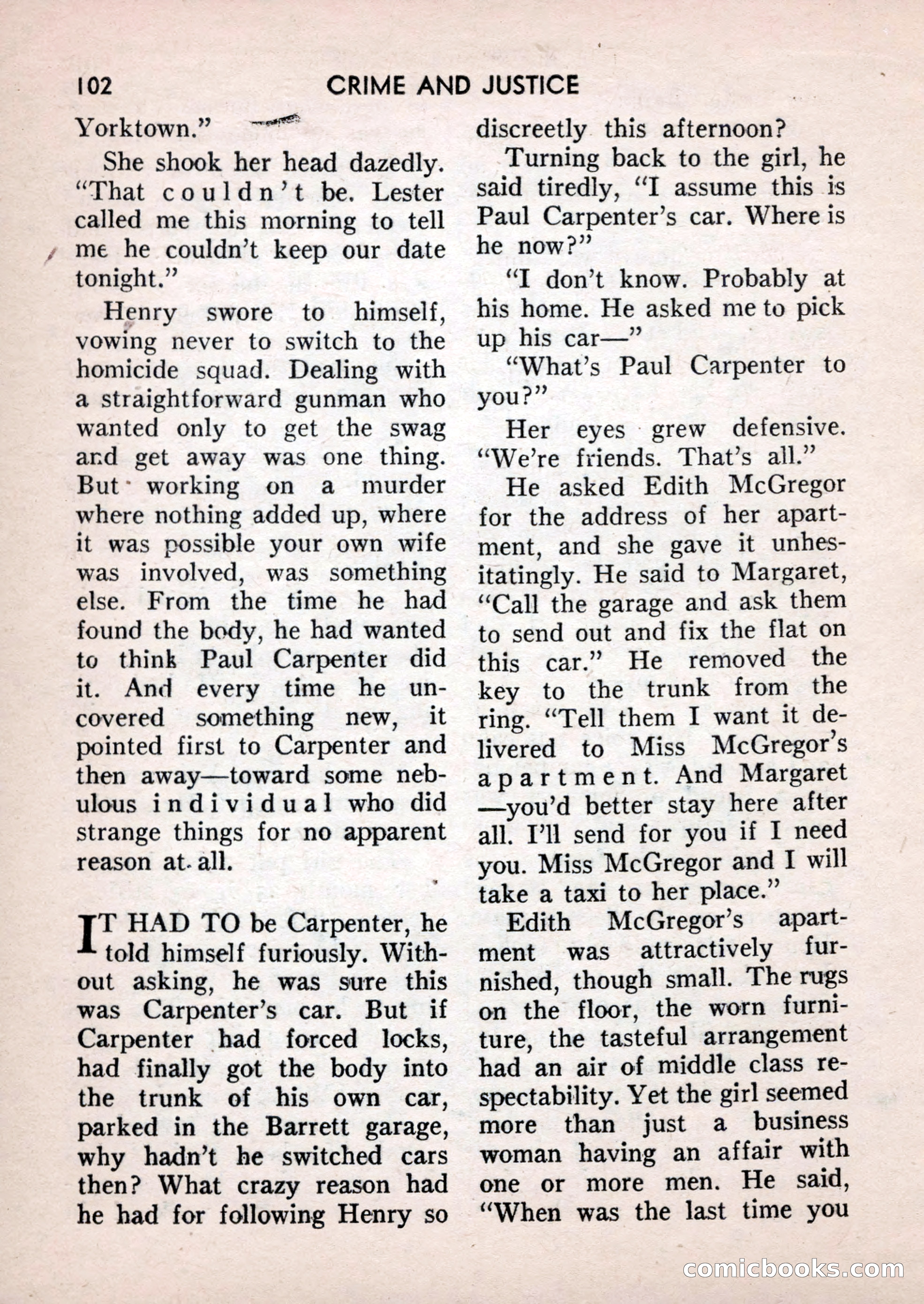 Crime and Justice: Detective Story Magazine — page 102 of 132