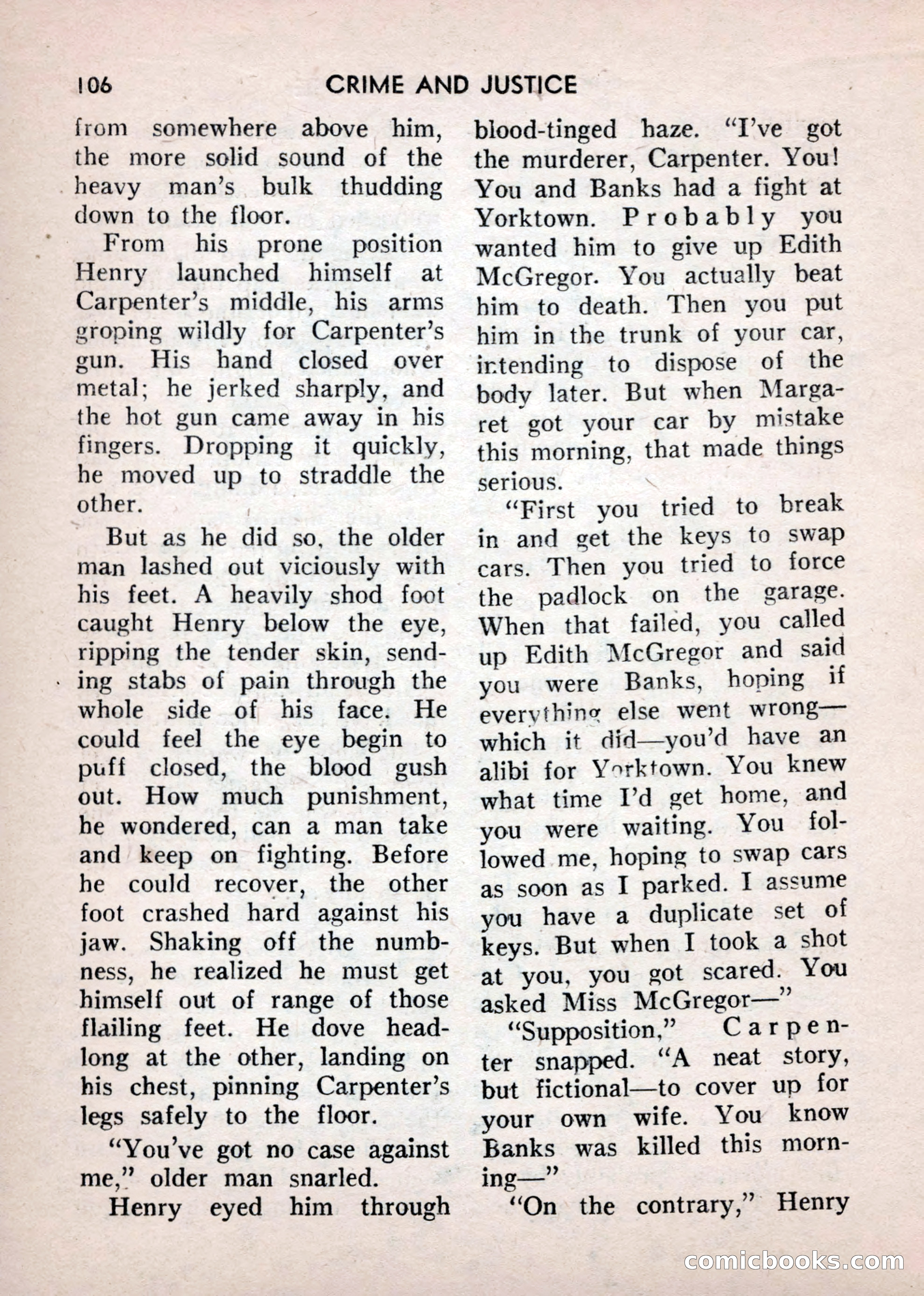 Crime and Justice: Detective Story Magazine — page 106 of 132