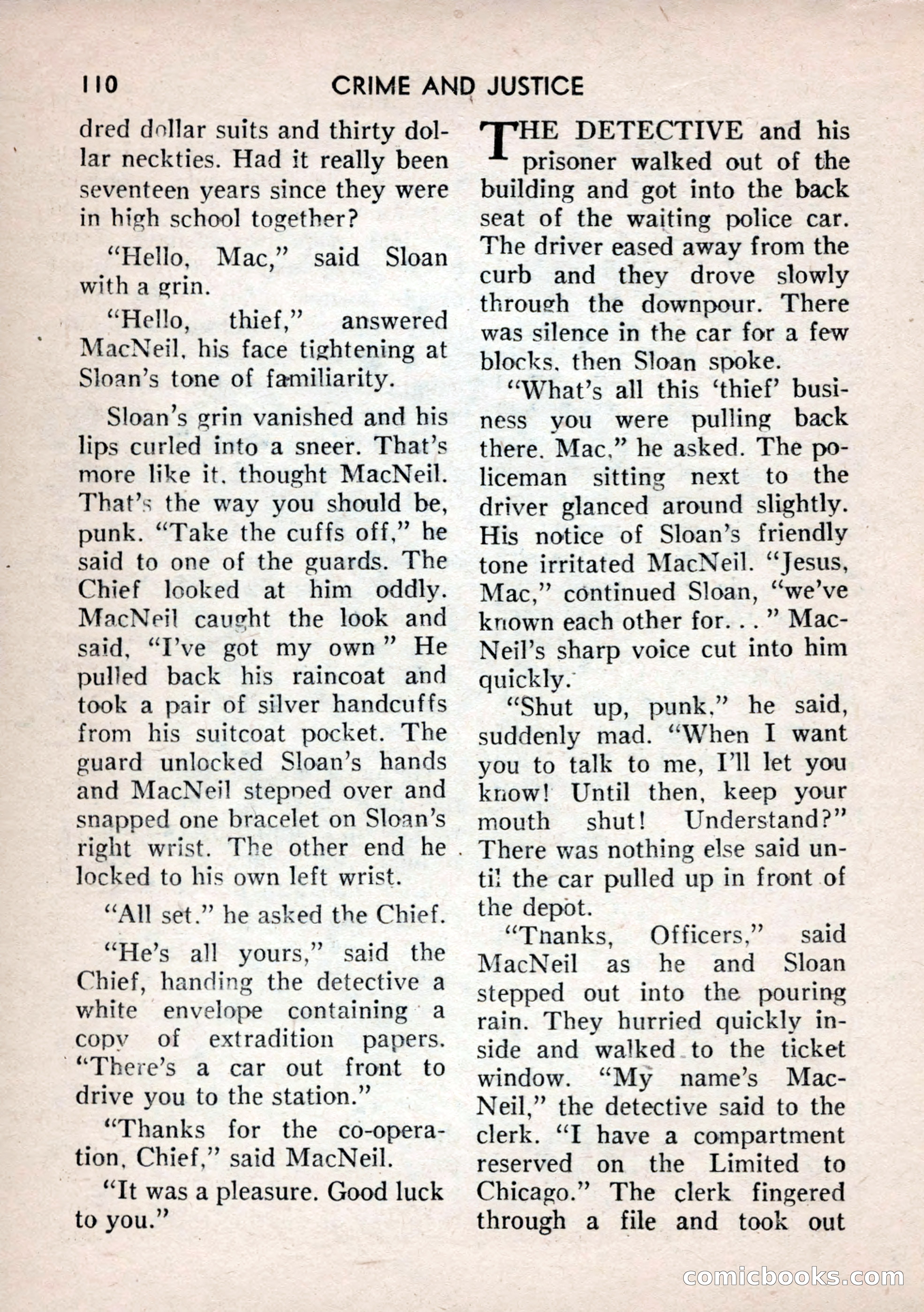 Crime and Justice: Detective Story Magazine — page 110 of 132