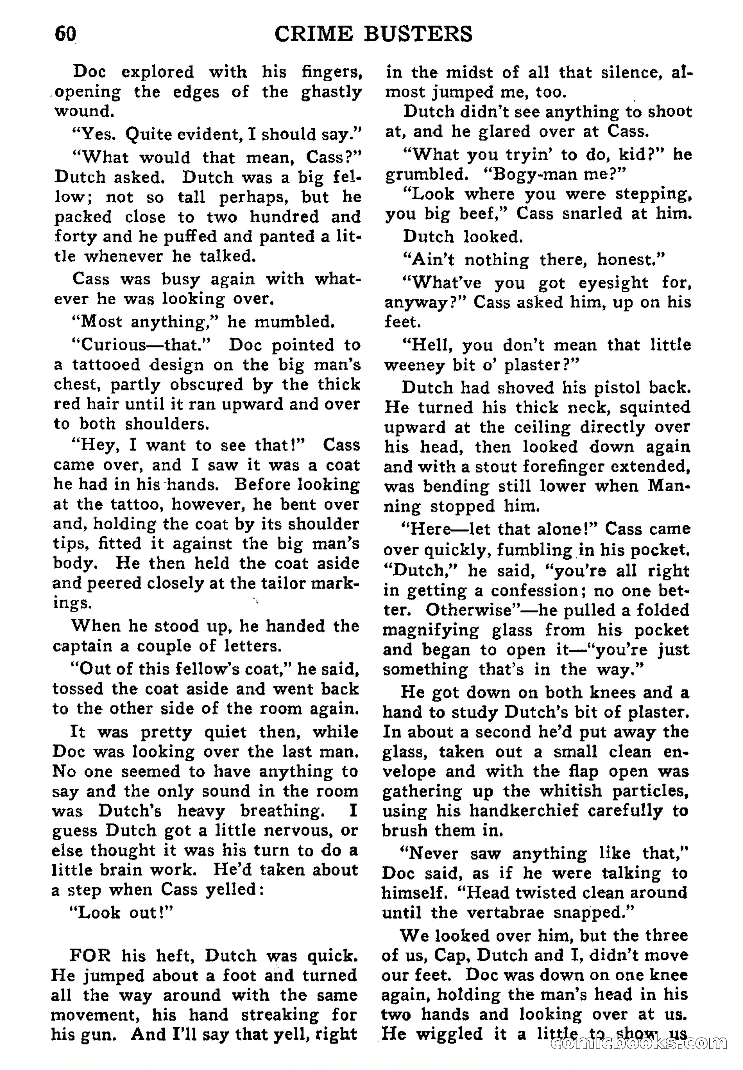 Crime Busters, September 1938 — page 60 of 132