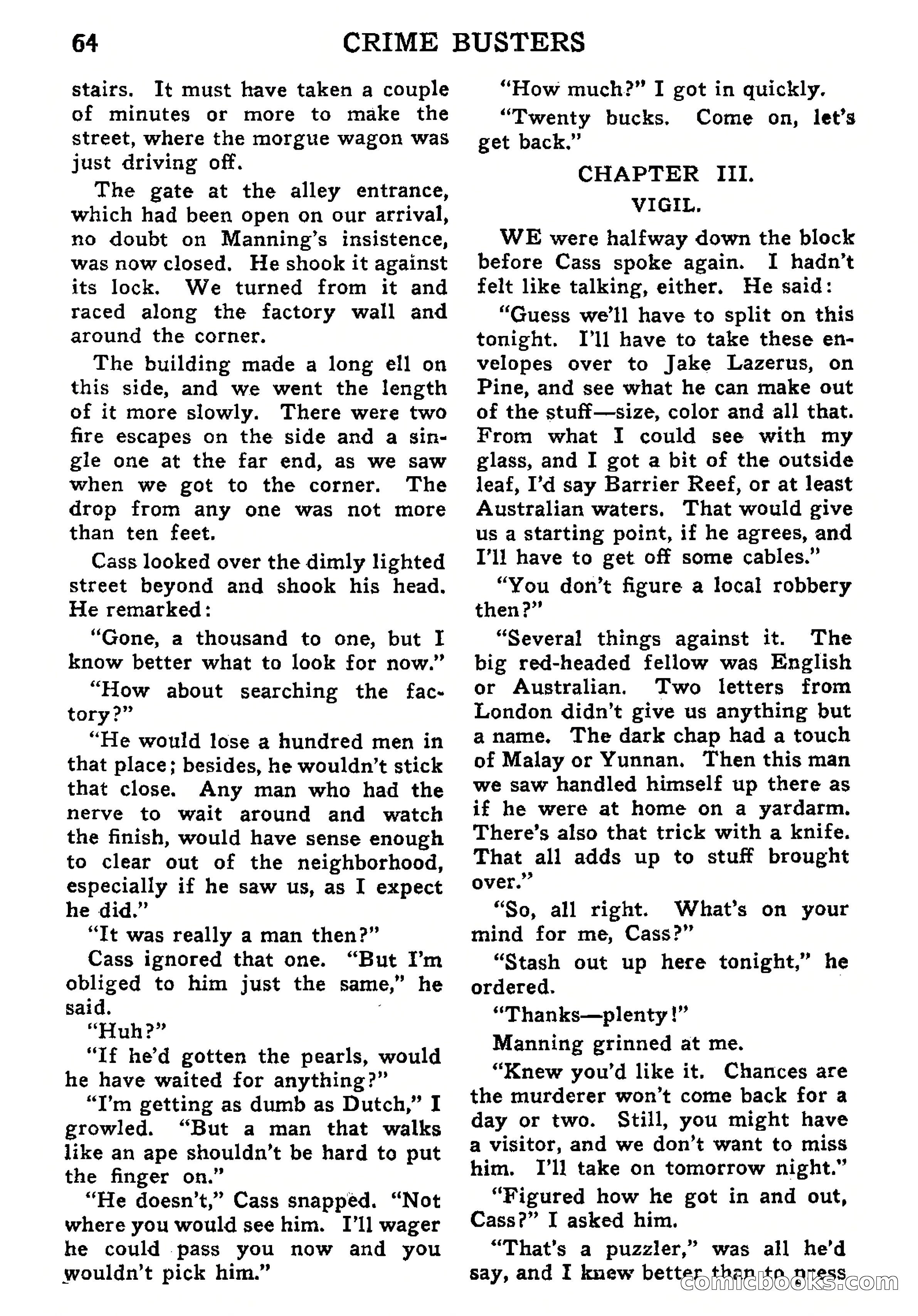Crime Busters, September 1938 — page 64 of 132