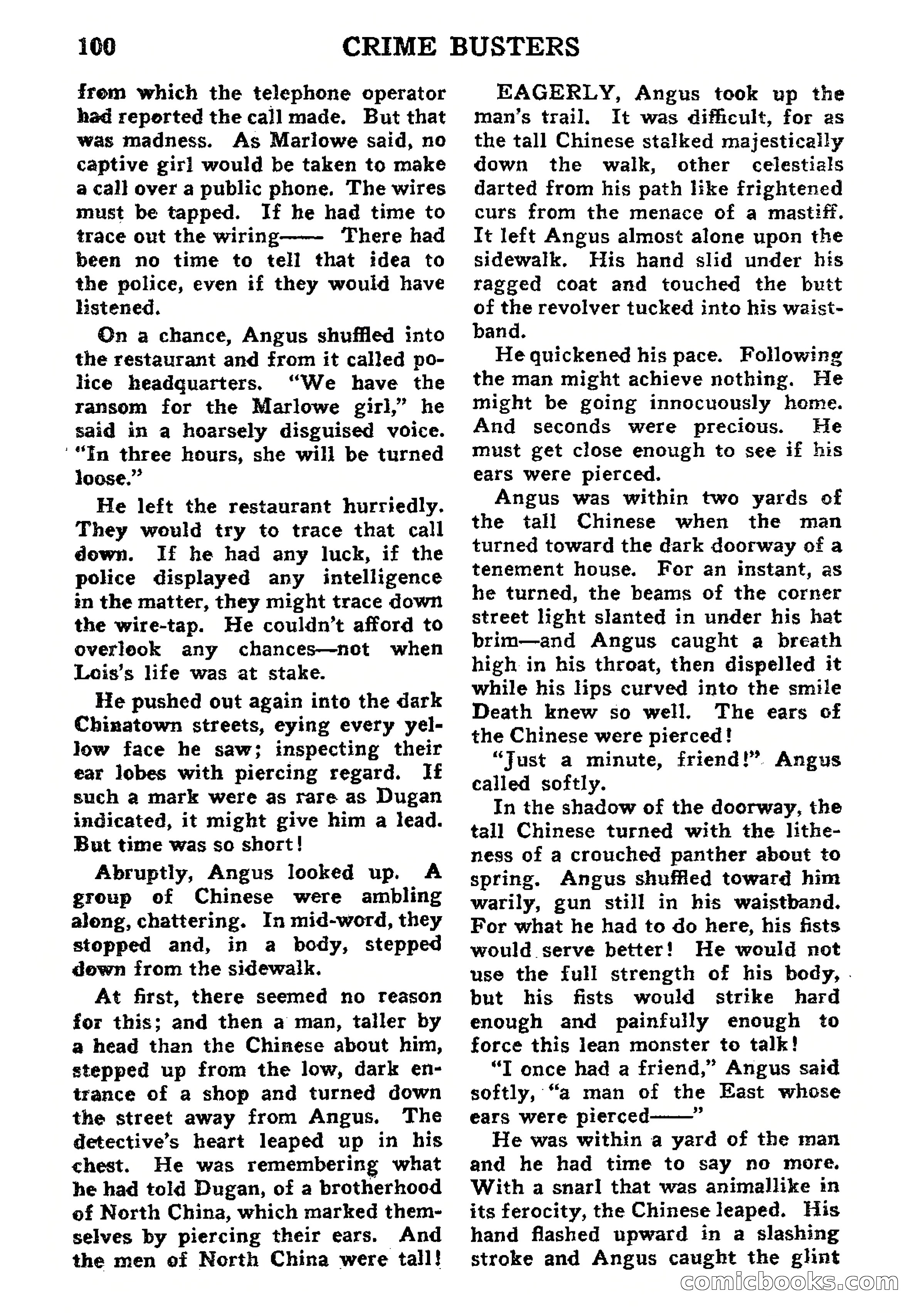 Crime Busters, September 1938 — page 100 of 132
