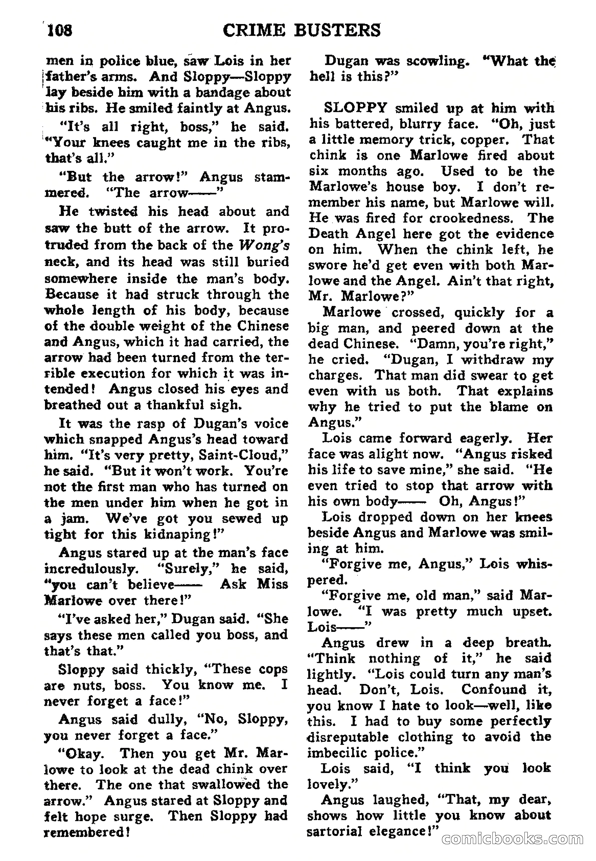 Crime Busters, September 1938 — page 108 of 132