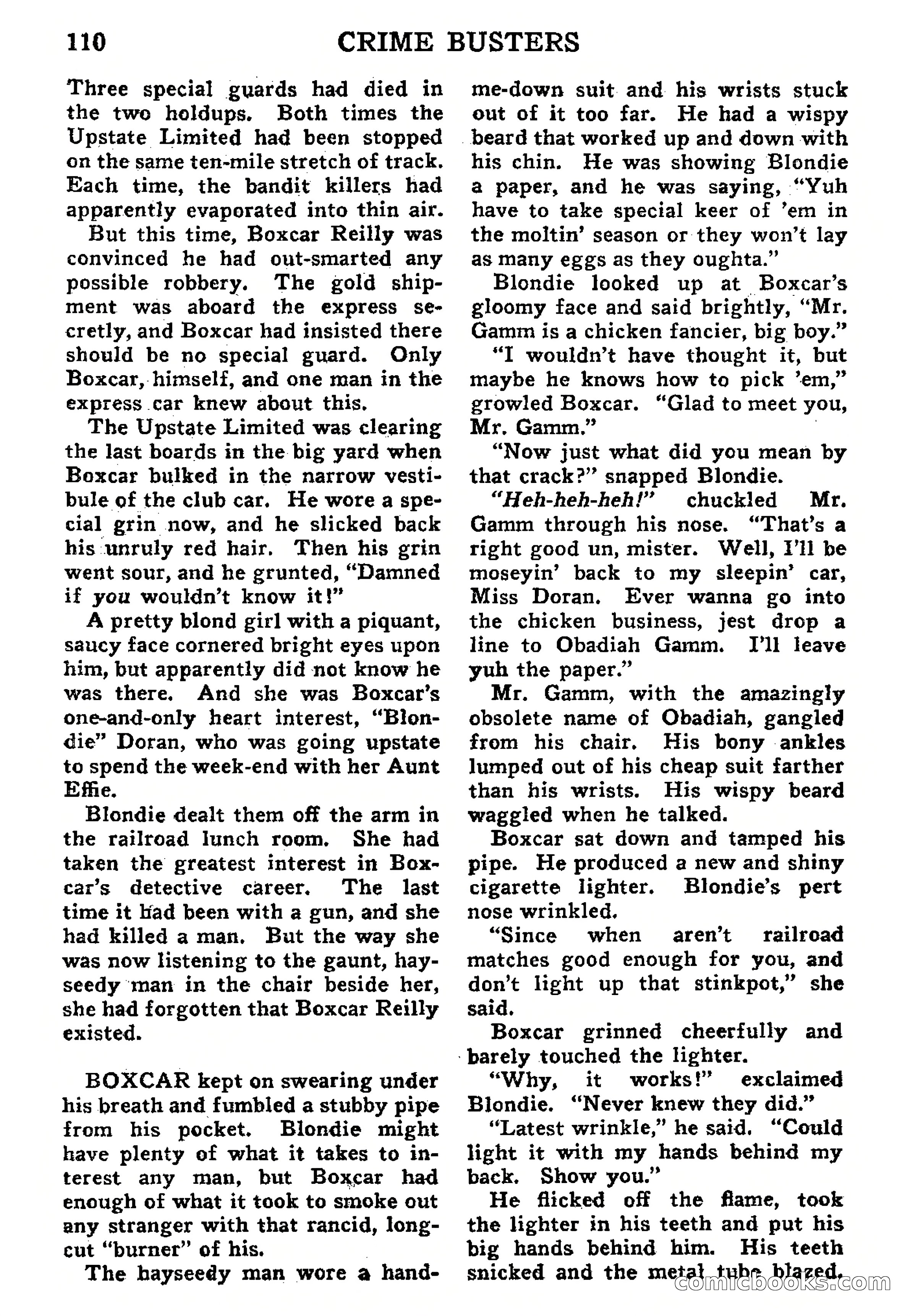 Crime Busters, September 1938 — page 110 of 132