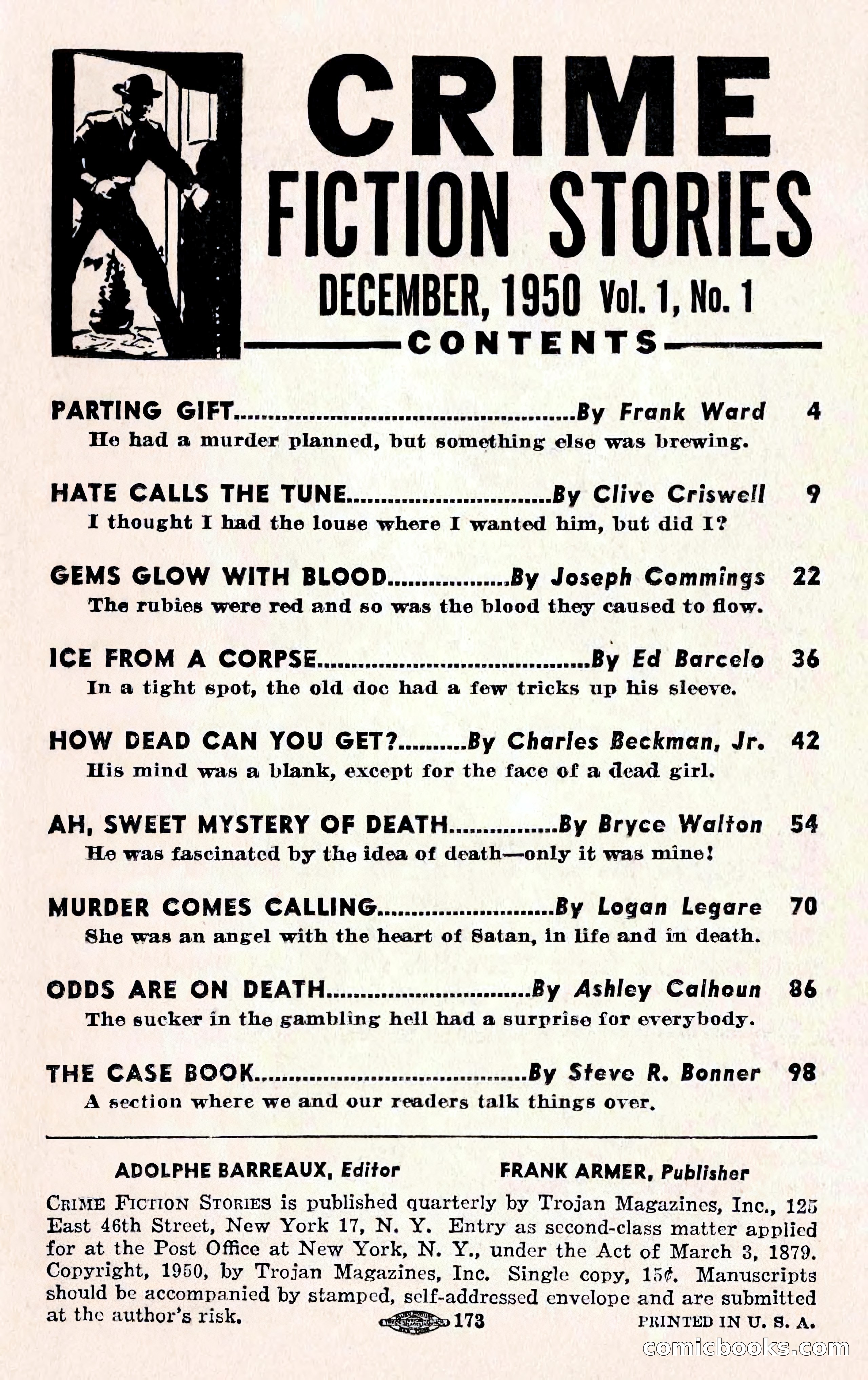 Crime Fiction Stories, December 1950 — page 3 of 101