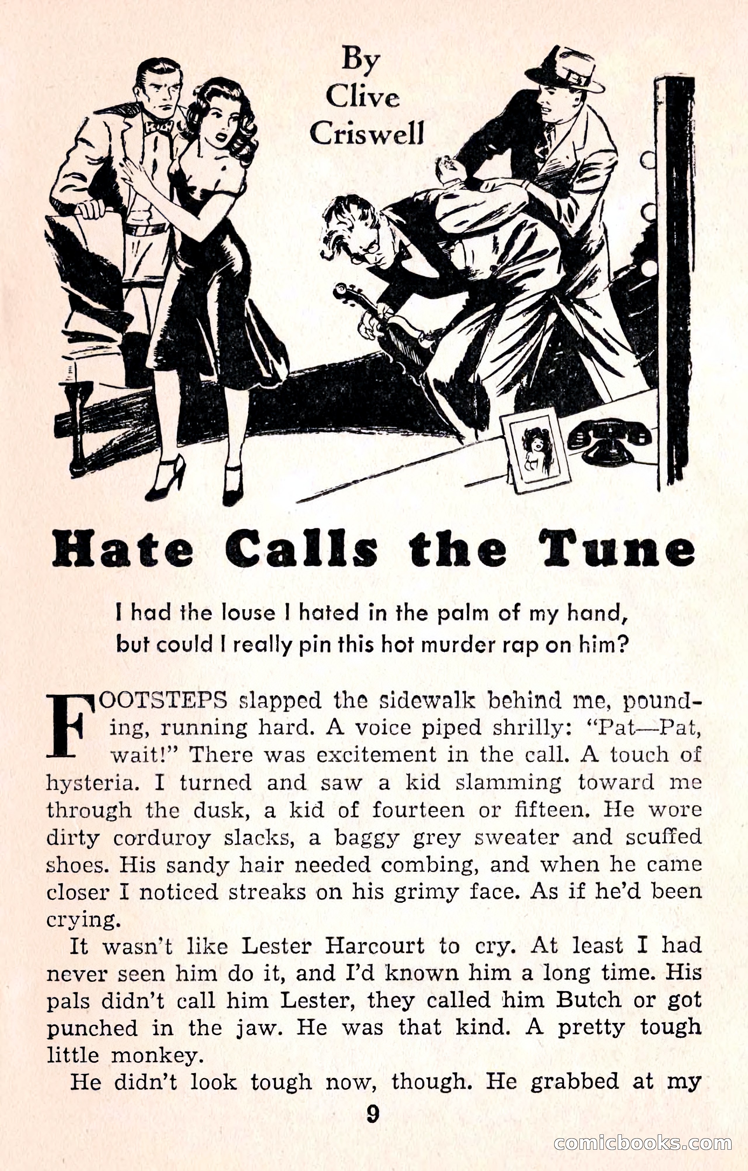 Crime Fiction Stories, December 1950 — page 9 of 101