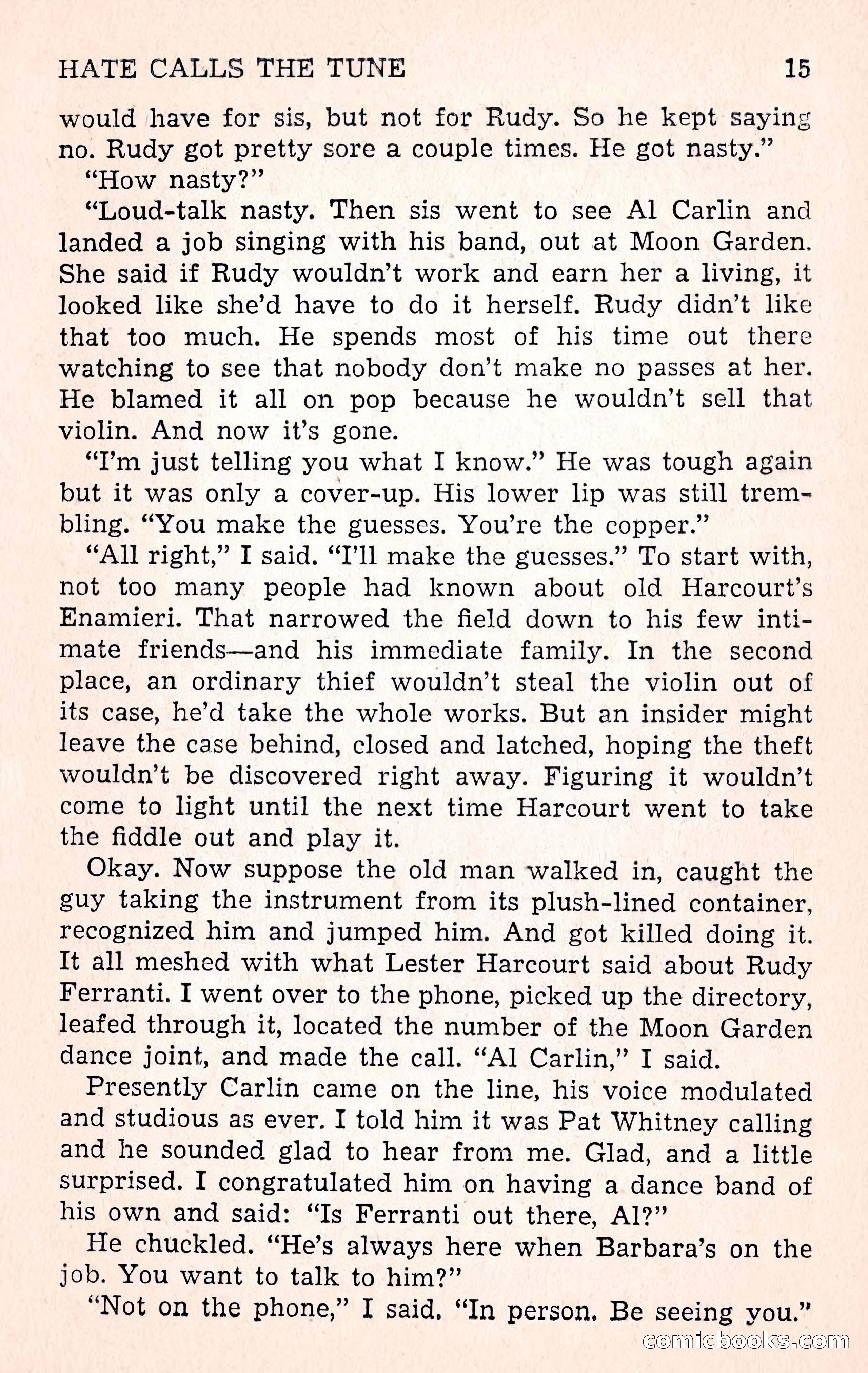 Crime Fiction Stories, December 1950 — page 15 of 101