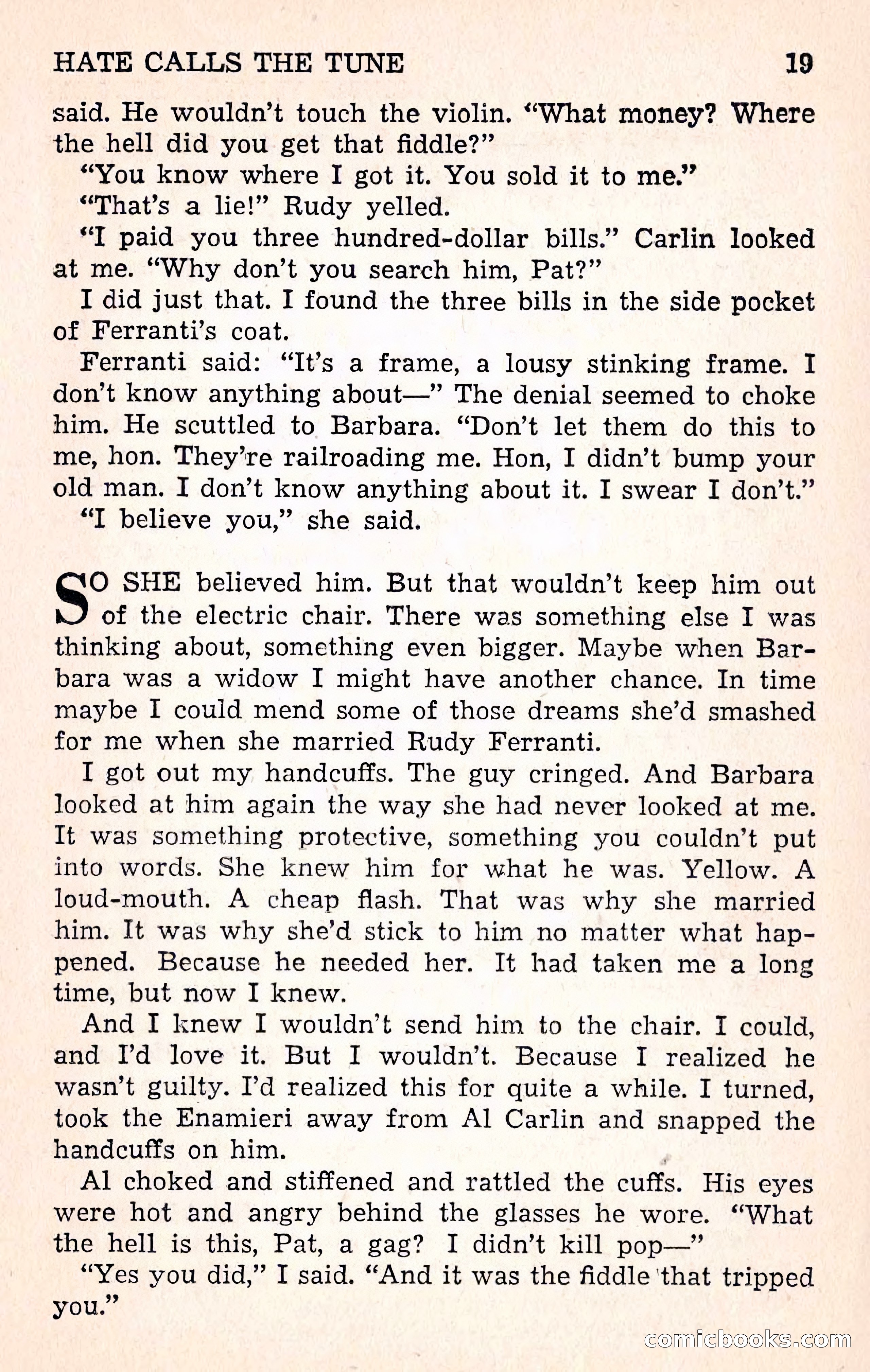 Crime Fiction Stories, December 1950 — page 19 of 101