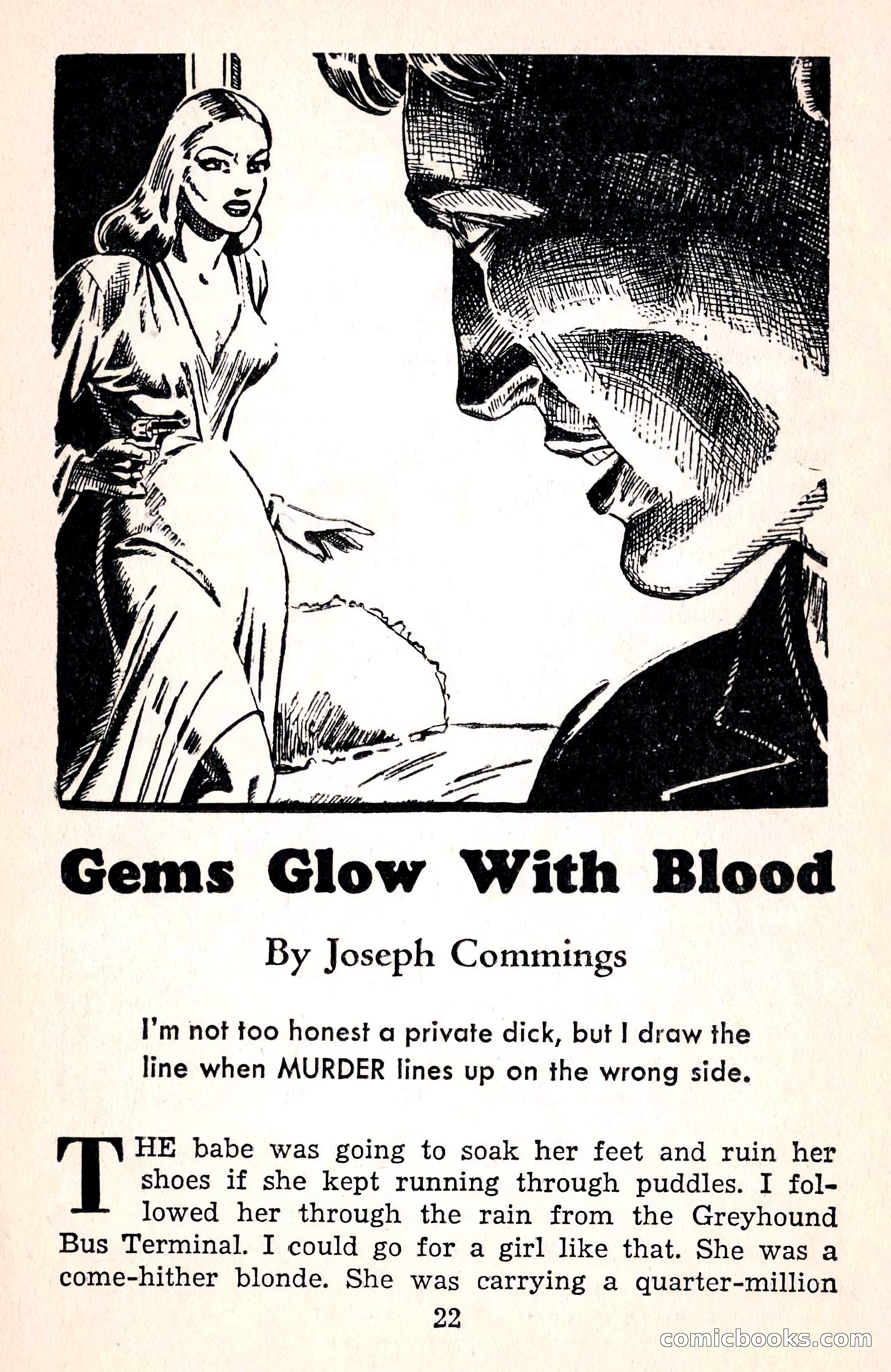 Crime Fiction Stories, December 1950 — page 22 of 101