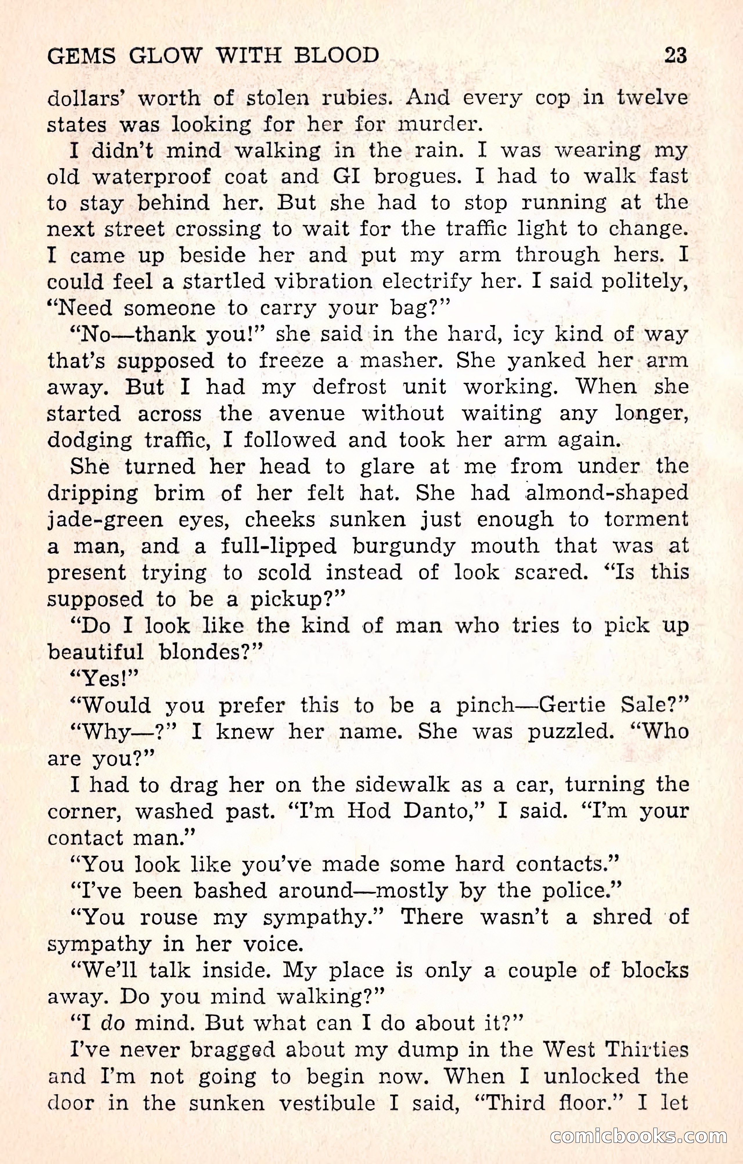 Crime Fiction Stories, December 1950 — page 23 of 101